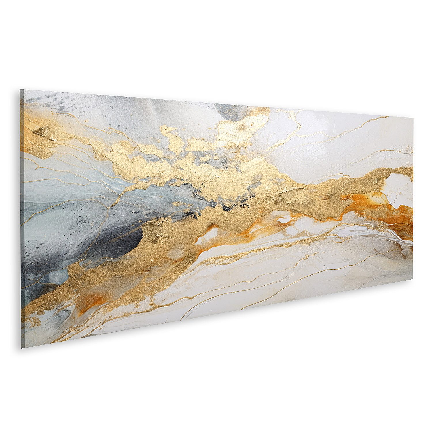 islandburner Leinwandbild Gold Marmor Abstrakt Ai Natürlichen Granit Boden günstig online kaufen