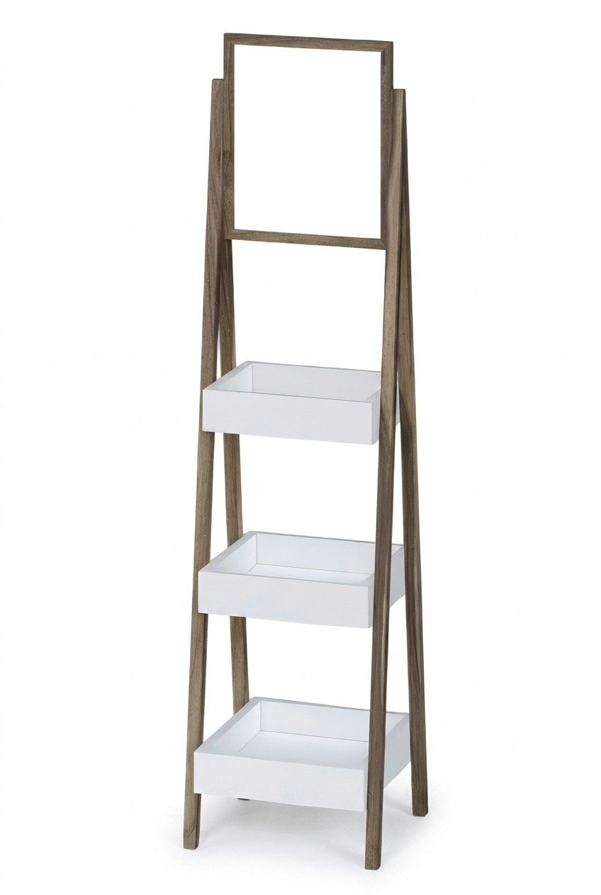 JVmoebel Standregal Holzregal in Braun mit Spiegel – elegantes Design und Funktionalität, 2-tlg., Made in Europe