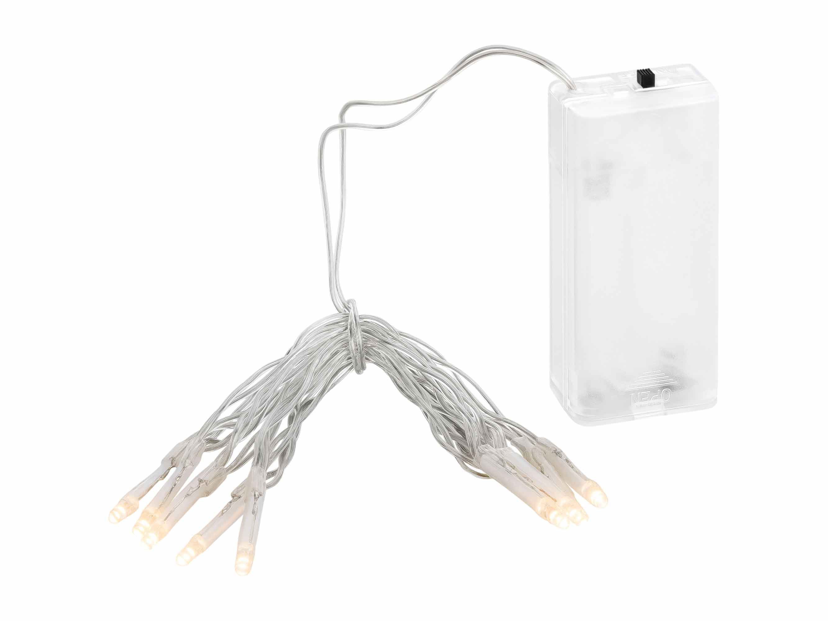 Linder Exclusiv GmbH LED-Lichterkette, Batterie 0,9m 10 LEDs warmweiß 3mm t günstig online kaufen