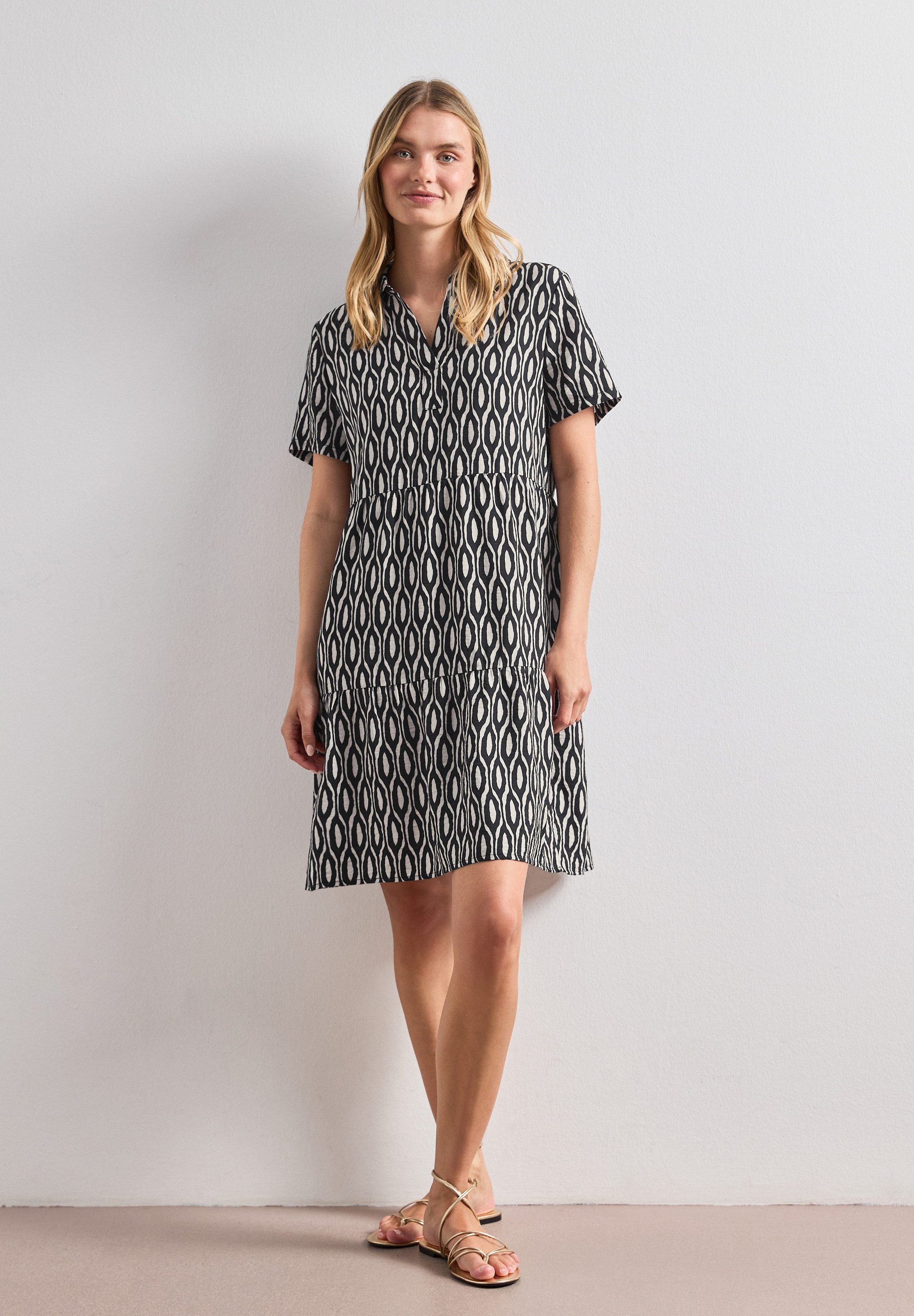 STREET ONE Druckkleid Knielanges Sommerkleid, Kurzarm, bedruckt – Bild 5 von 5