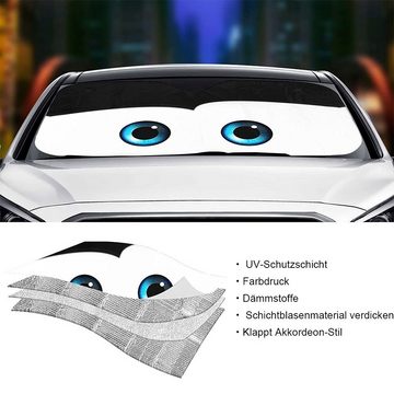 GelldG Abdeckungsheber Auto-Fenster-Windschutzscheiben-Abdeckung, Cartoon-Fensterfolien