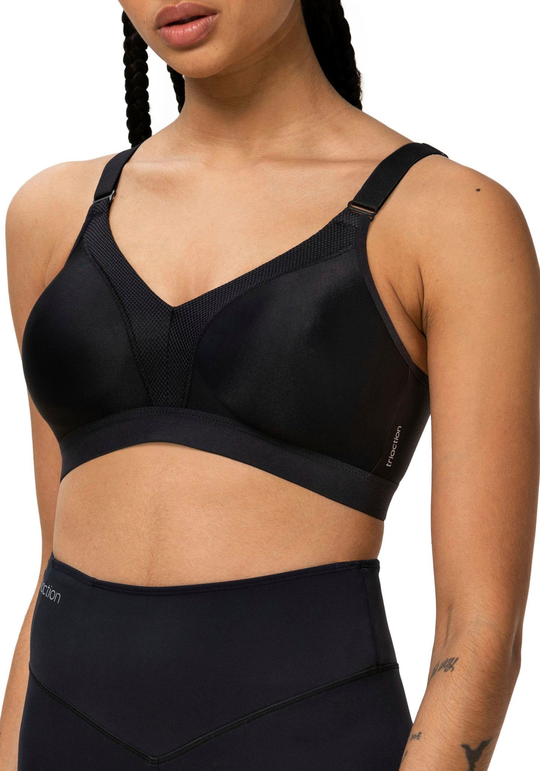 Sport-BH B-F, N Triumph mit Cup triaction Basic by 2 Dessous Wellness Tragevarianten, schwarz