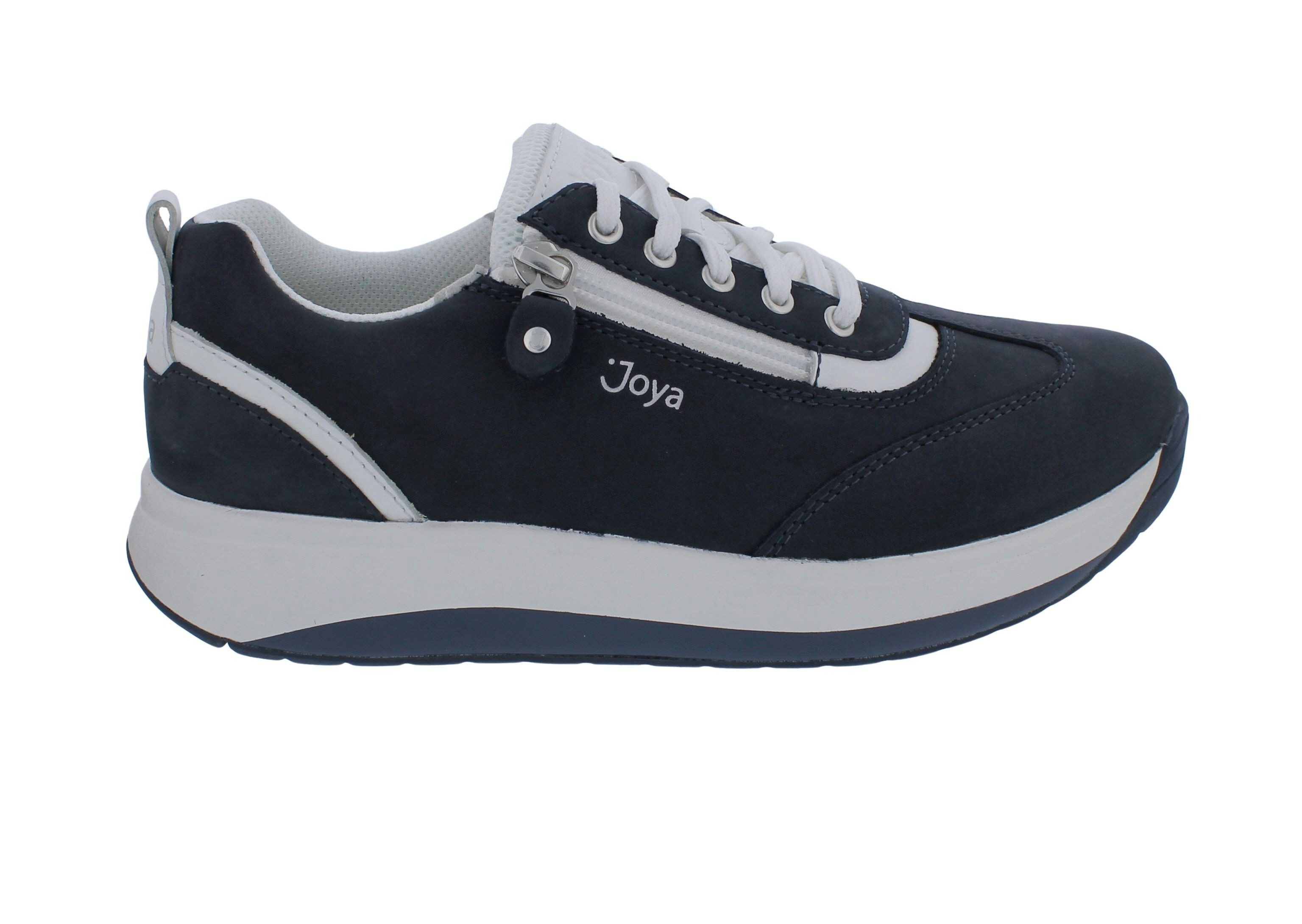 Joya Joya Sneaker Laura Blue JY113A, Nubukleder, Senso-Sohle, Fußbett zum W Schnürschuh
