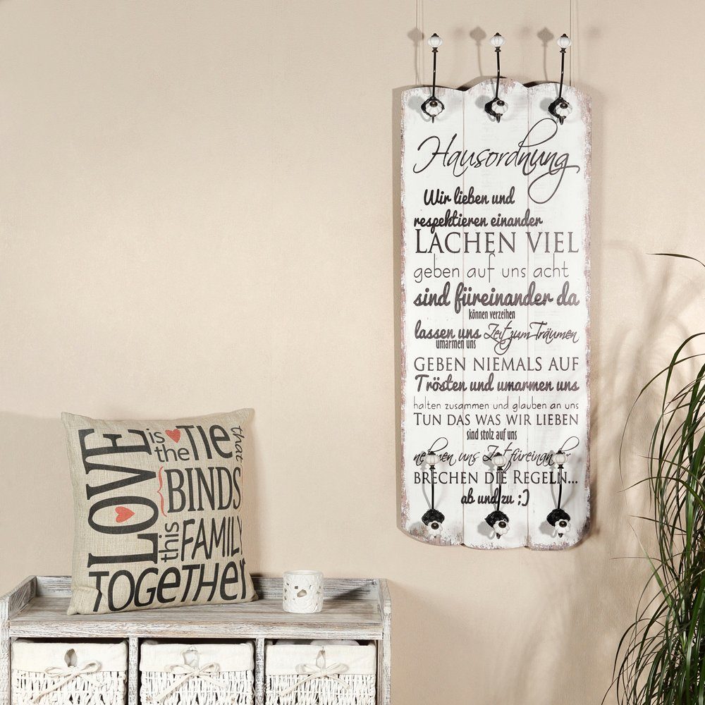 Feel2Home Wandgarderobe Wandgarderobe Garderobenpaneel Garderobe Flurgarderobe versch. Motive (Stück, Garderobenpaneel mit 6 Kleiderhaken), Unkomplizierte Befestigung an der Wand