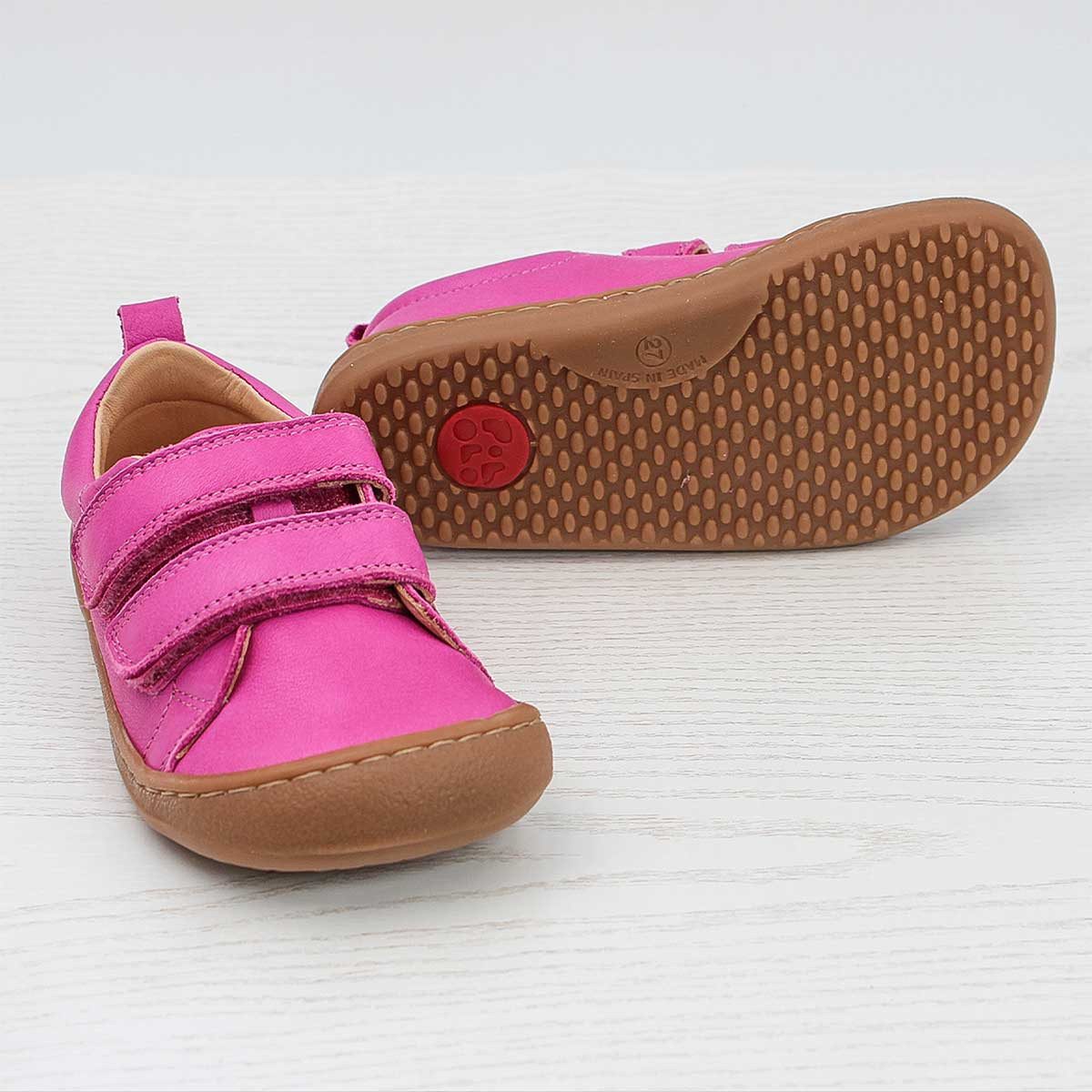 POLOLO Kinderschuhe, Barfuß Kinder Sneaker pflanzlich gegerbtes Naturleder
