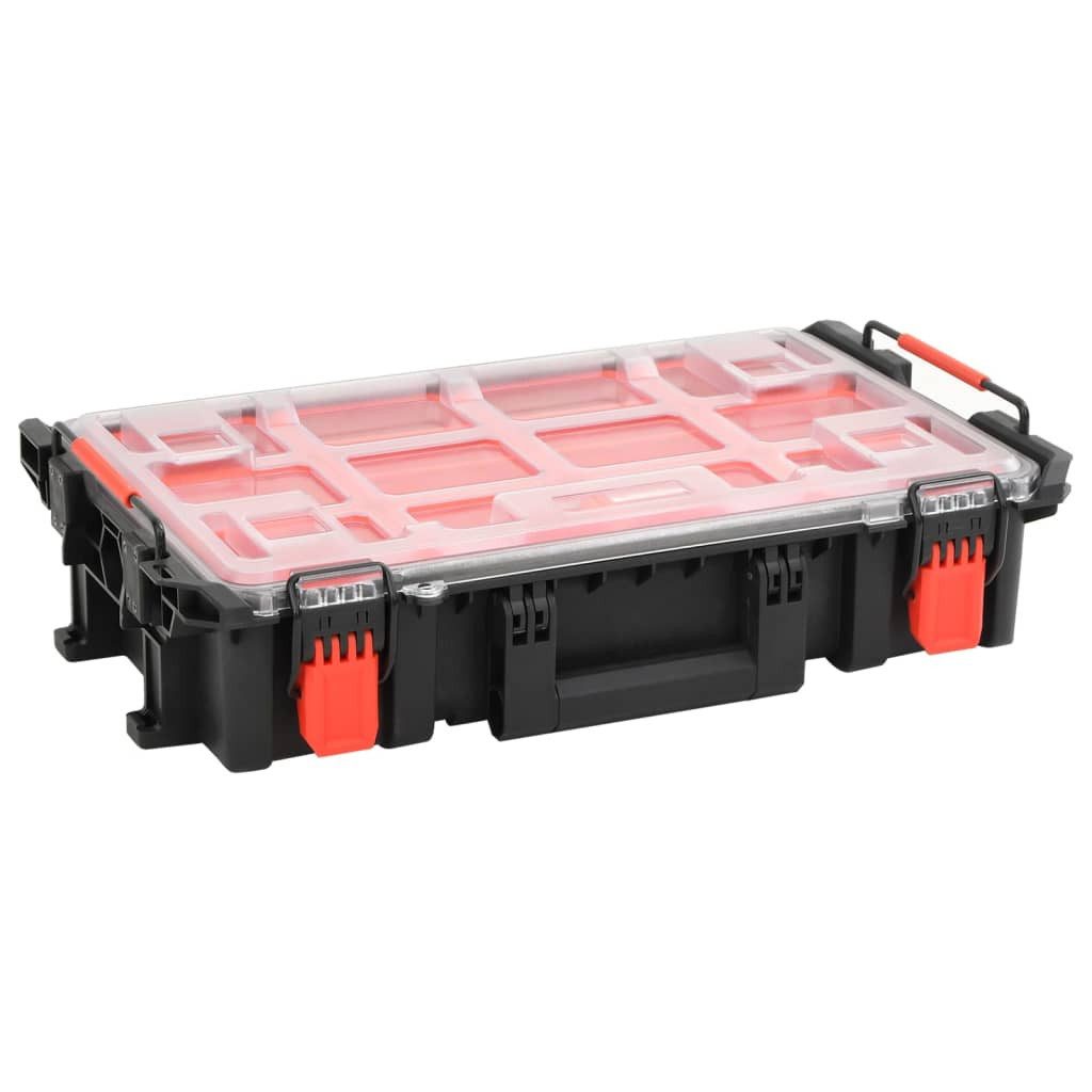 vidaXL Kameratasche Валізи für Flugreise Tragbar Schwarz 55,5x34,5x13,5 cm PP
