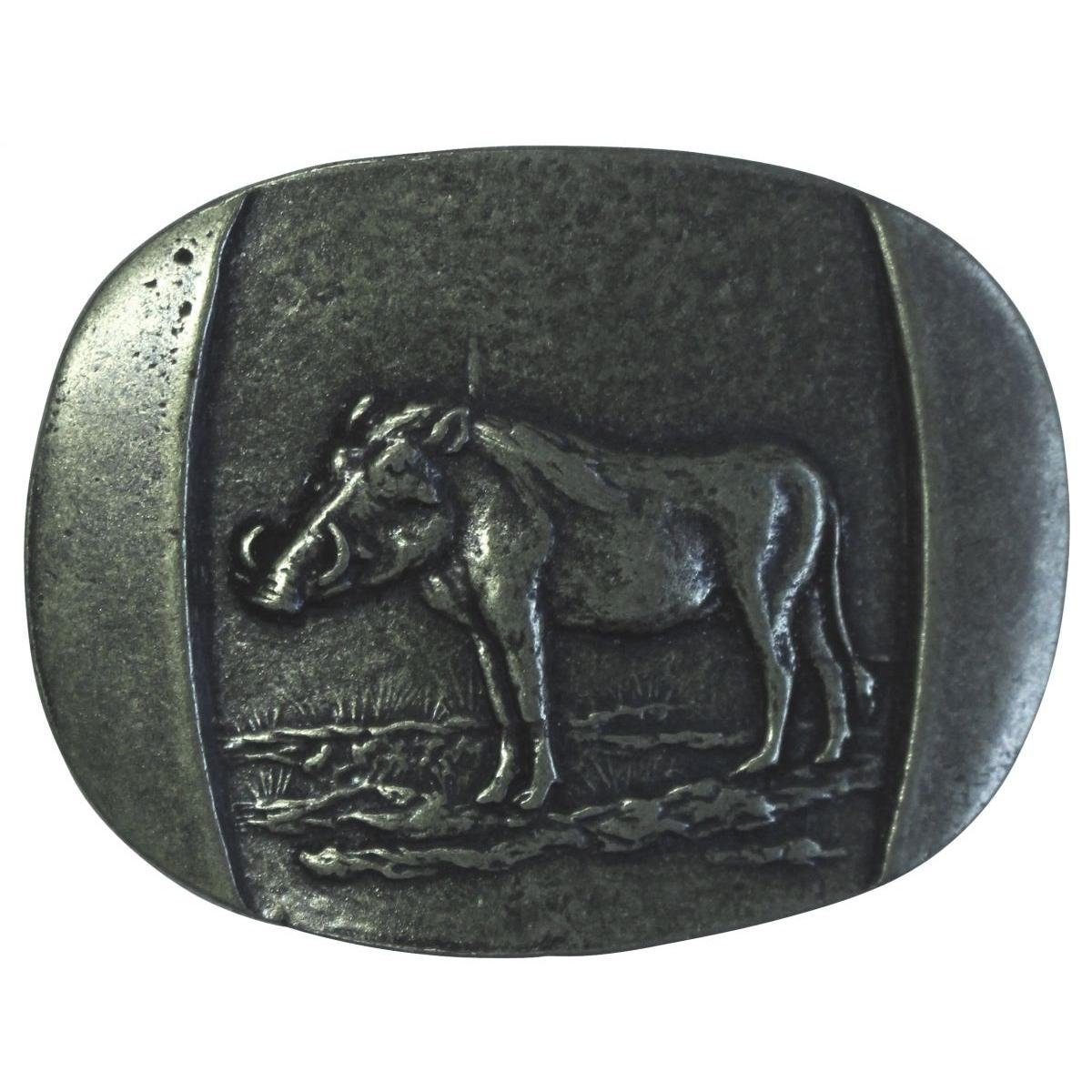 Gürtelschnalle Warzenschwein 4,0 cm - Buckle Wechselschließe Gürtelschließe 40mm - fü