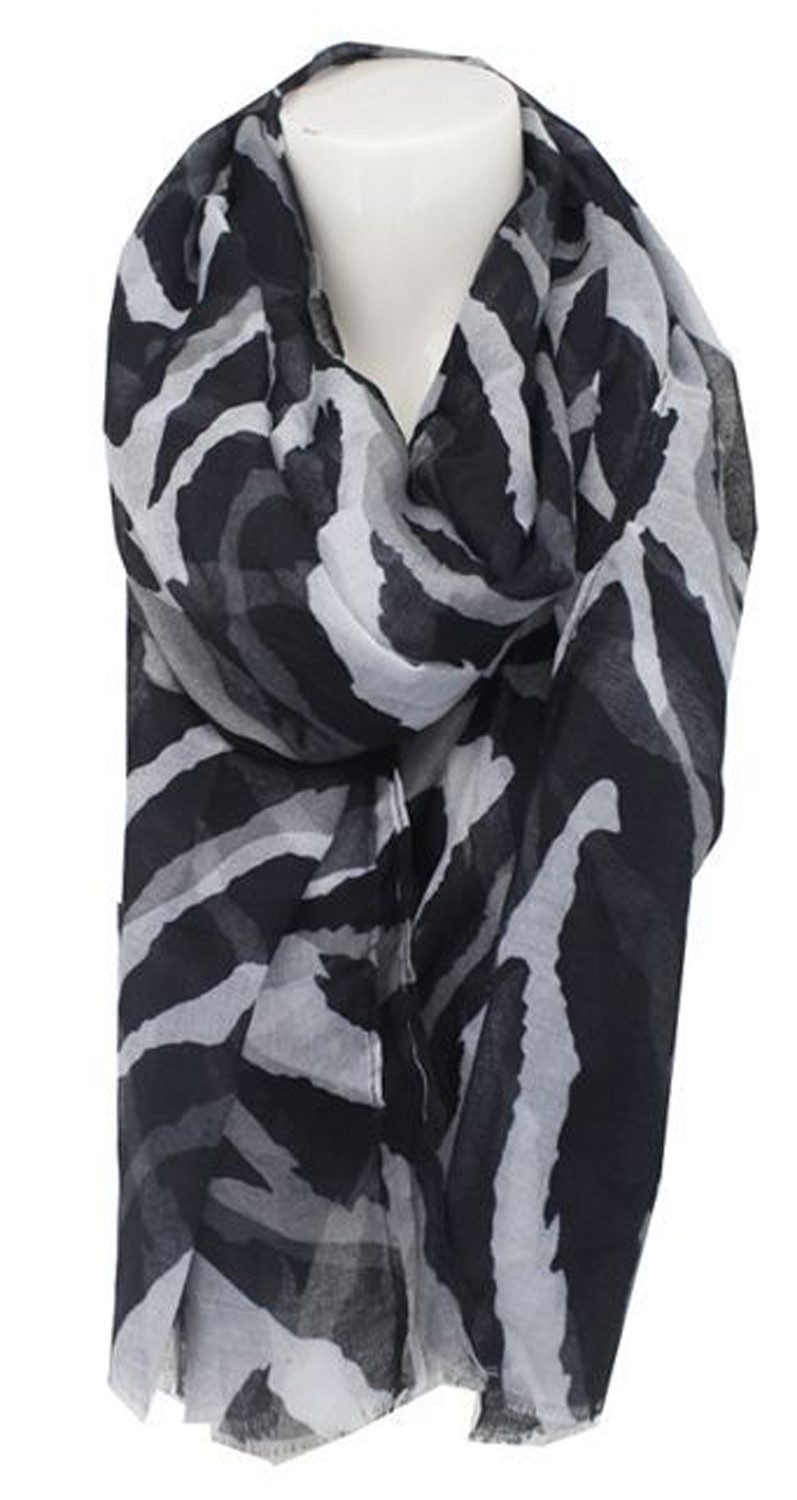 chic4home Schal Dreamy Flair, (1-St. 1-teilig), sommerlicher Damen Schal Tigerlook 80x180cm