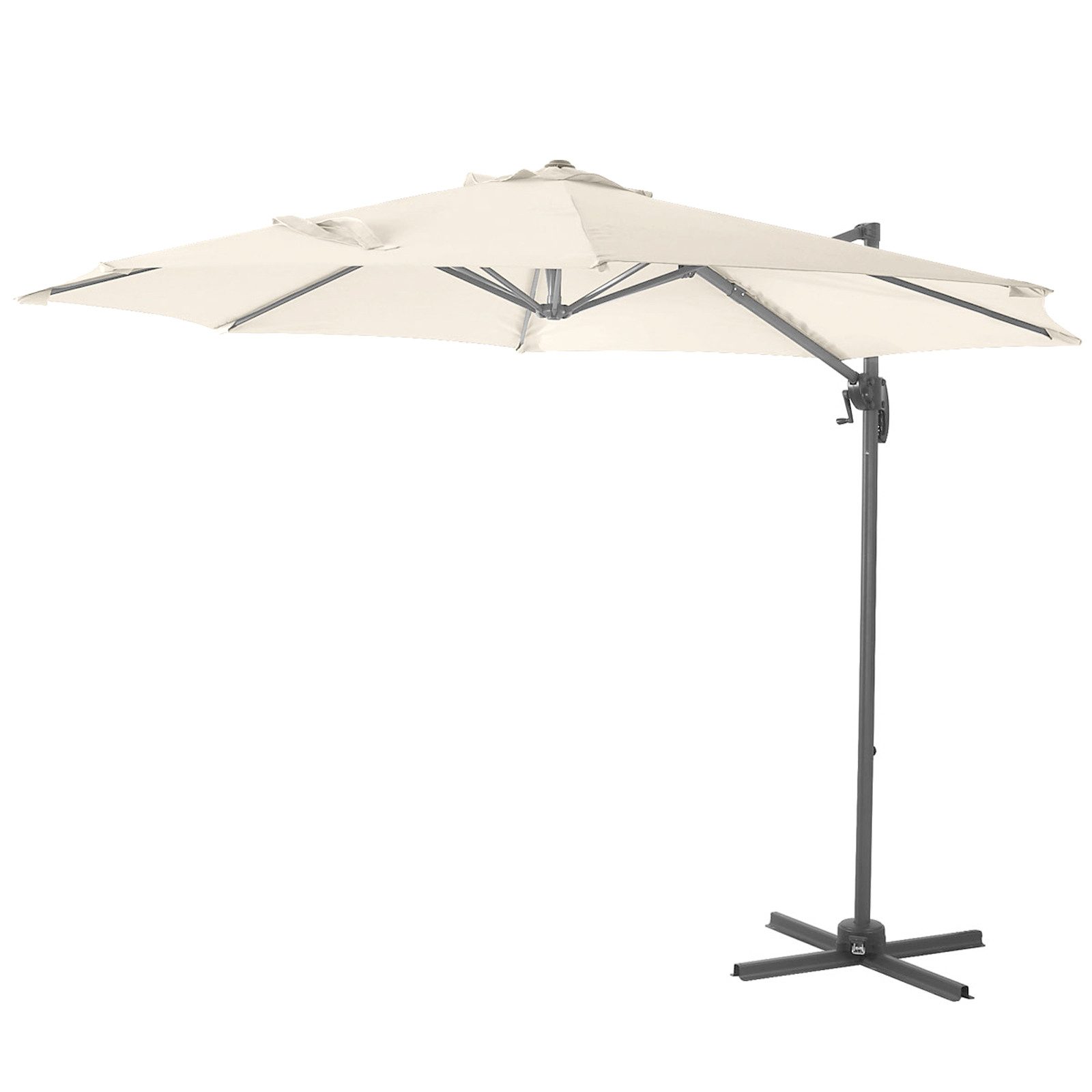 SVITA Ampelschirm Sonnenschirm, LxB: 290,00x290,00 cm, Ampelschirm, stufenlos höhenverstellbar stufenlos neigbar 360° verstellbar