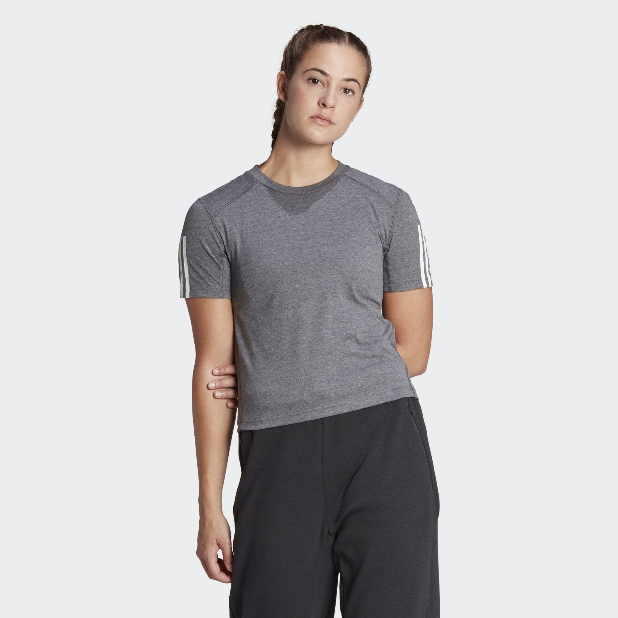 adidas Performance Funktionsshirt Grey White Dark Heather 