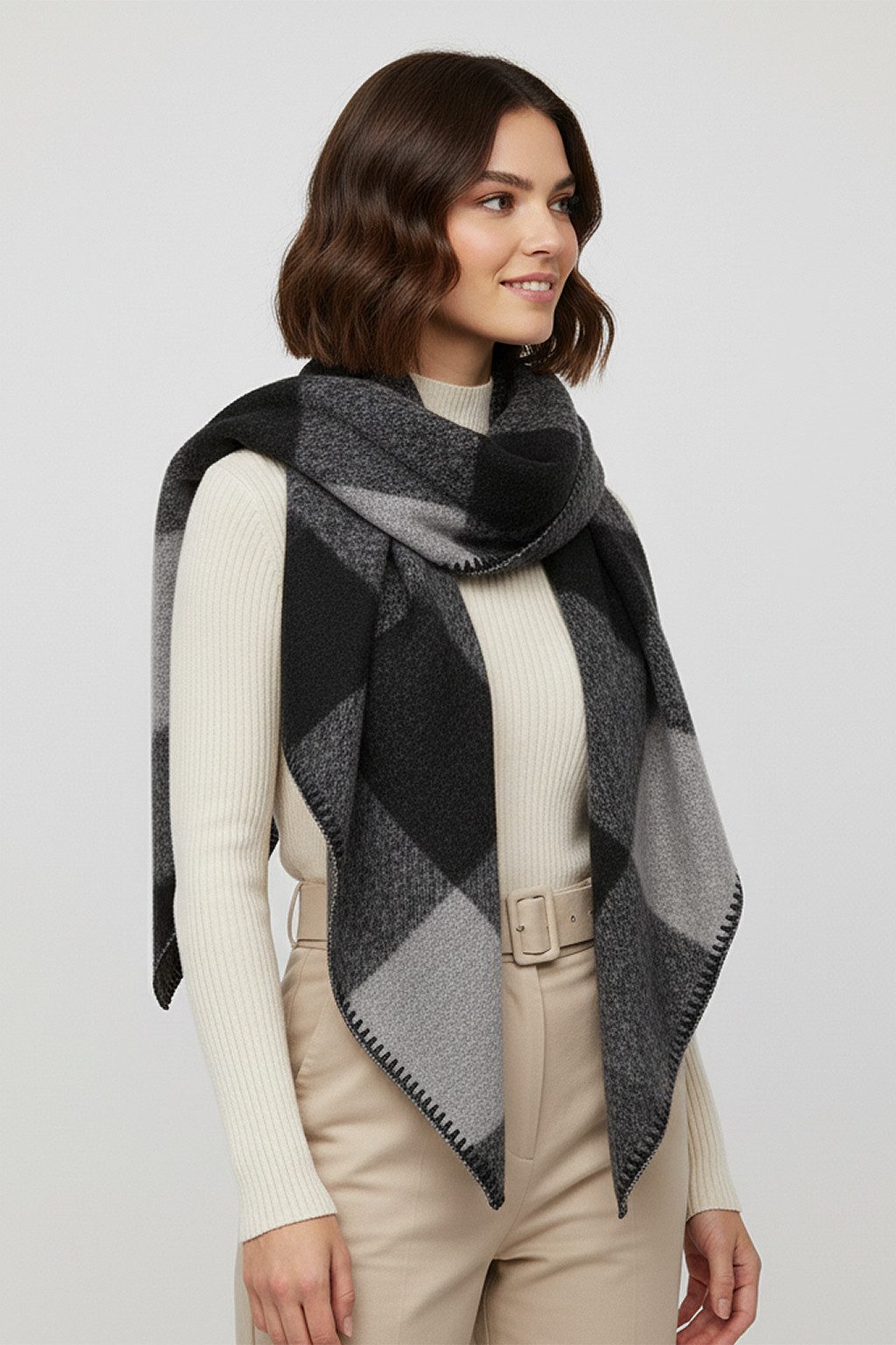 Faera Modeschal Weicher Schal mit Fransen - Leicht und stylisch - Accessoir günstig online kaufen