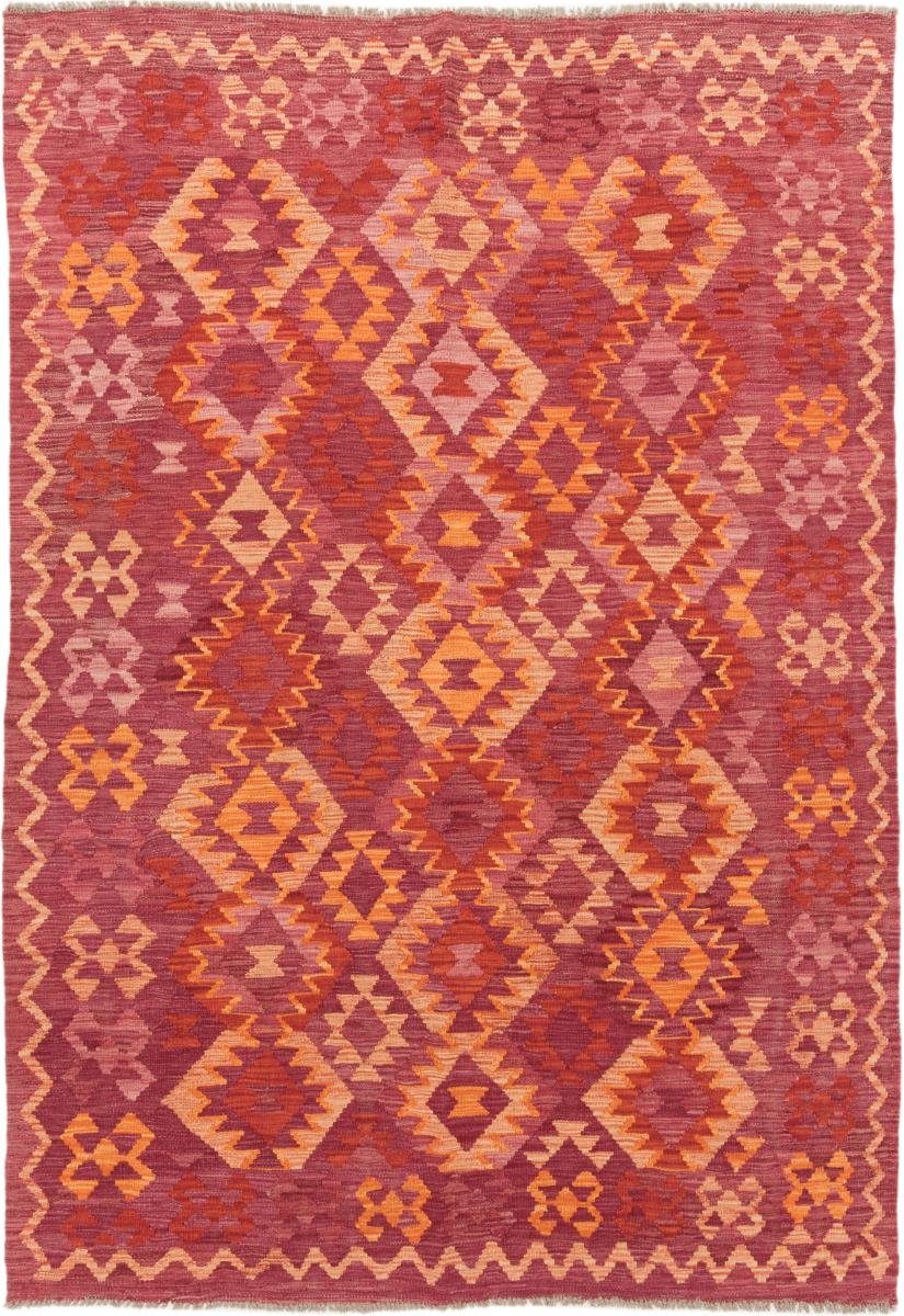 Orientteppich Kelim Afghan 176x249 Handgewebter Orientteppich, Nain Trading, rechteckig, Höhe: 3 mm