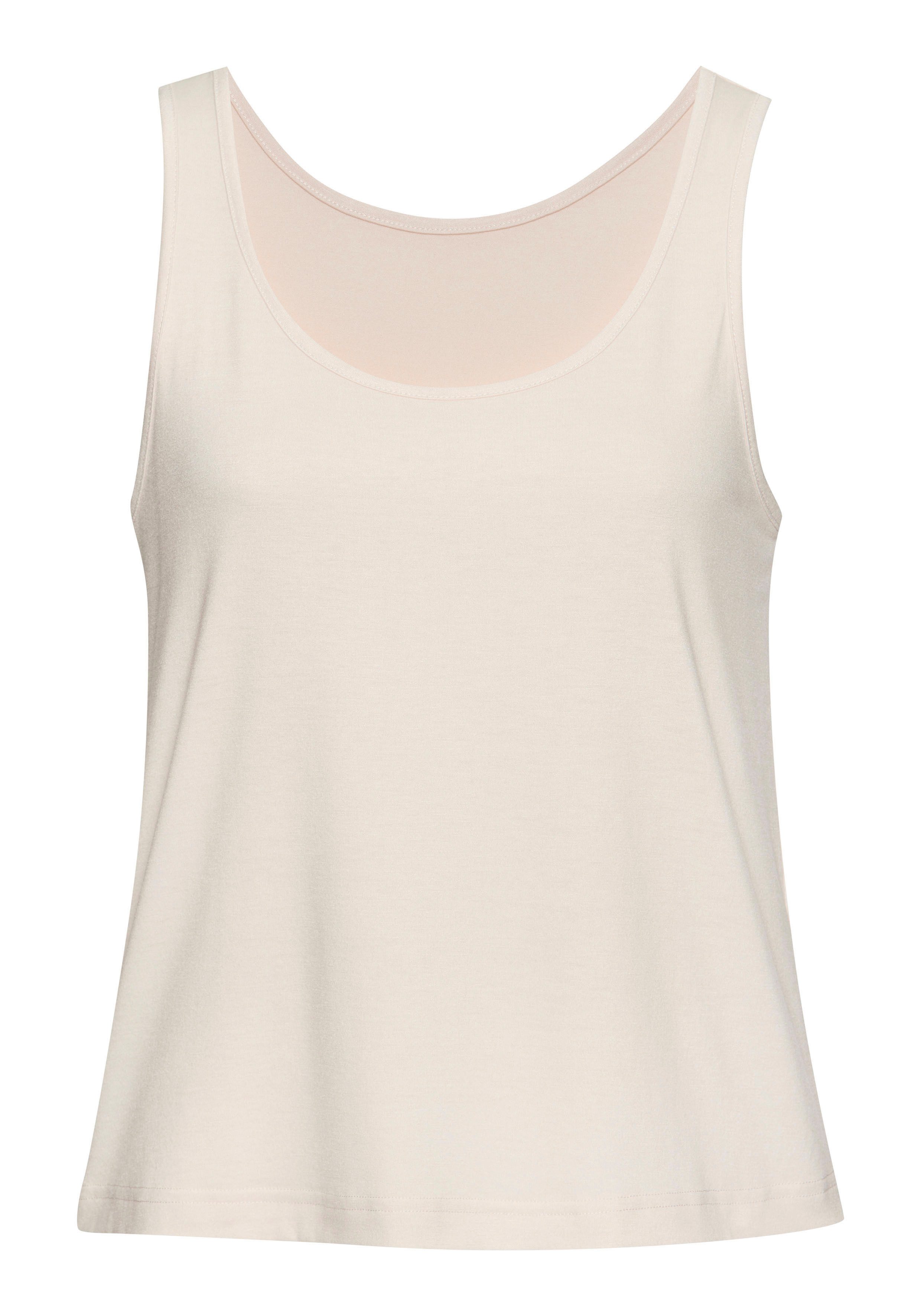 LASCANA Tanktop, Aus weicher Viskosemischung günstig online kaufen