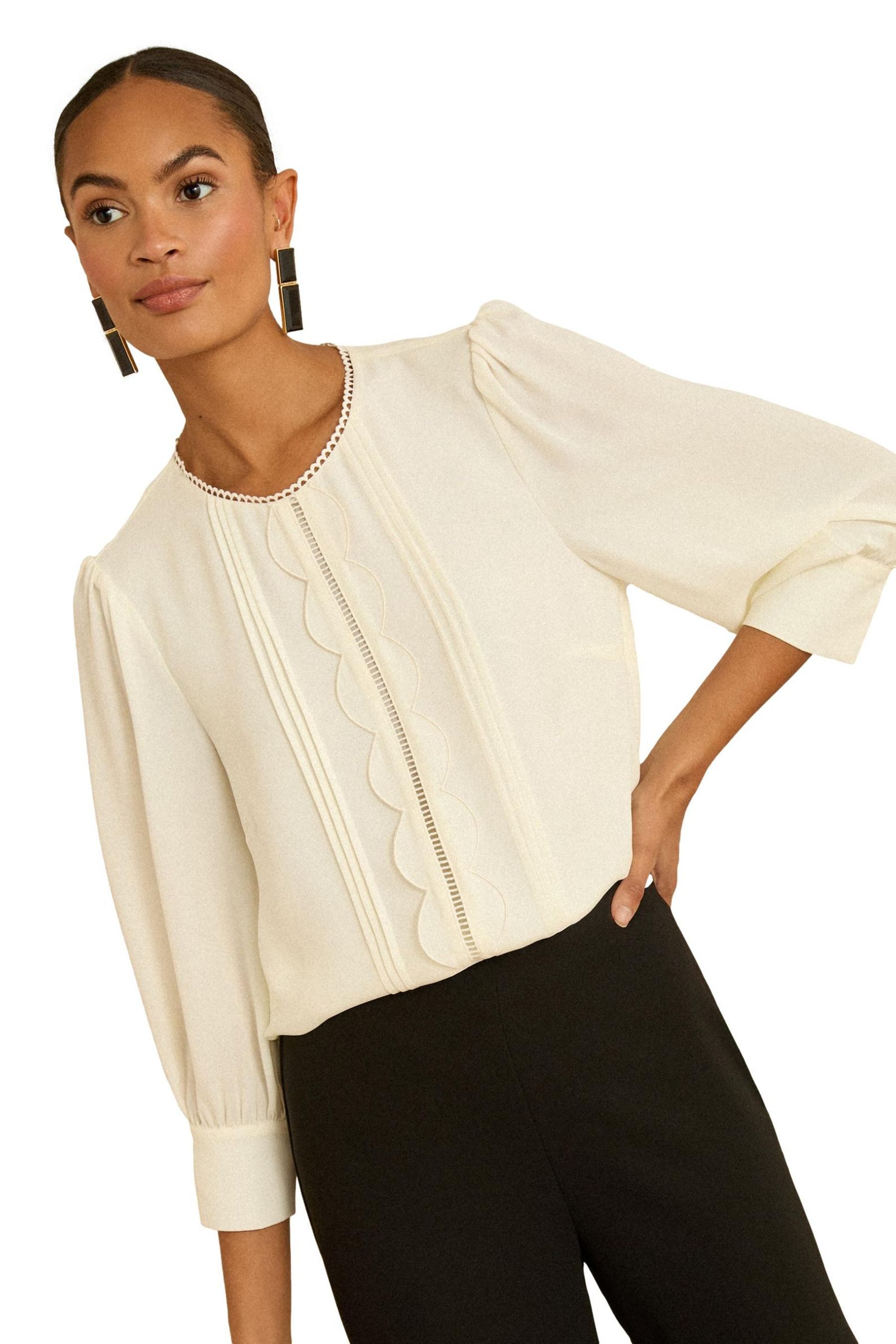 Love & Roses Langarmbluse Love & Roses Bluse mit 3/4-Ärmeln, Kurzgröße (1-t günstig online kaufen