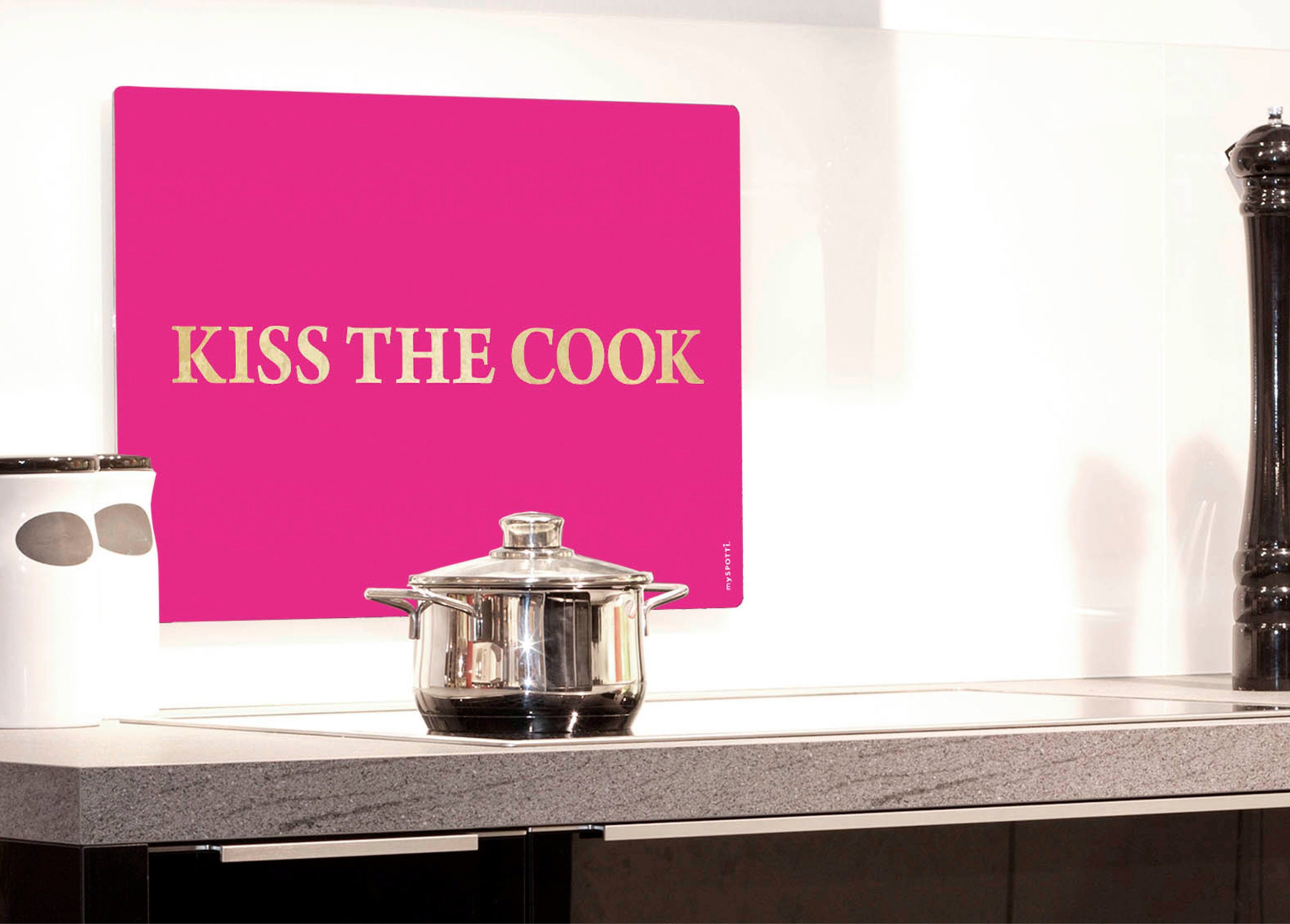 Küchenrückwand MySpotti Pink pop, Kiss