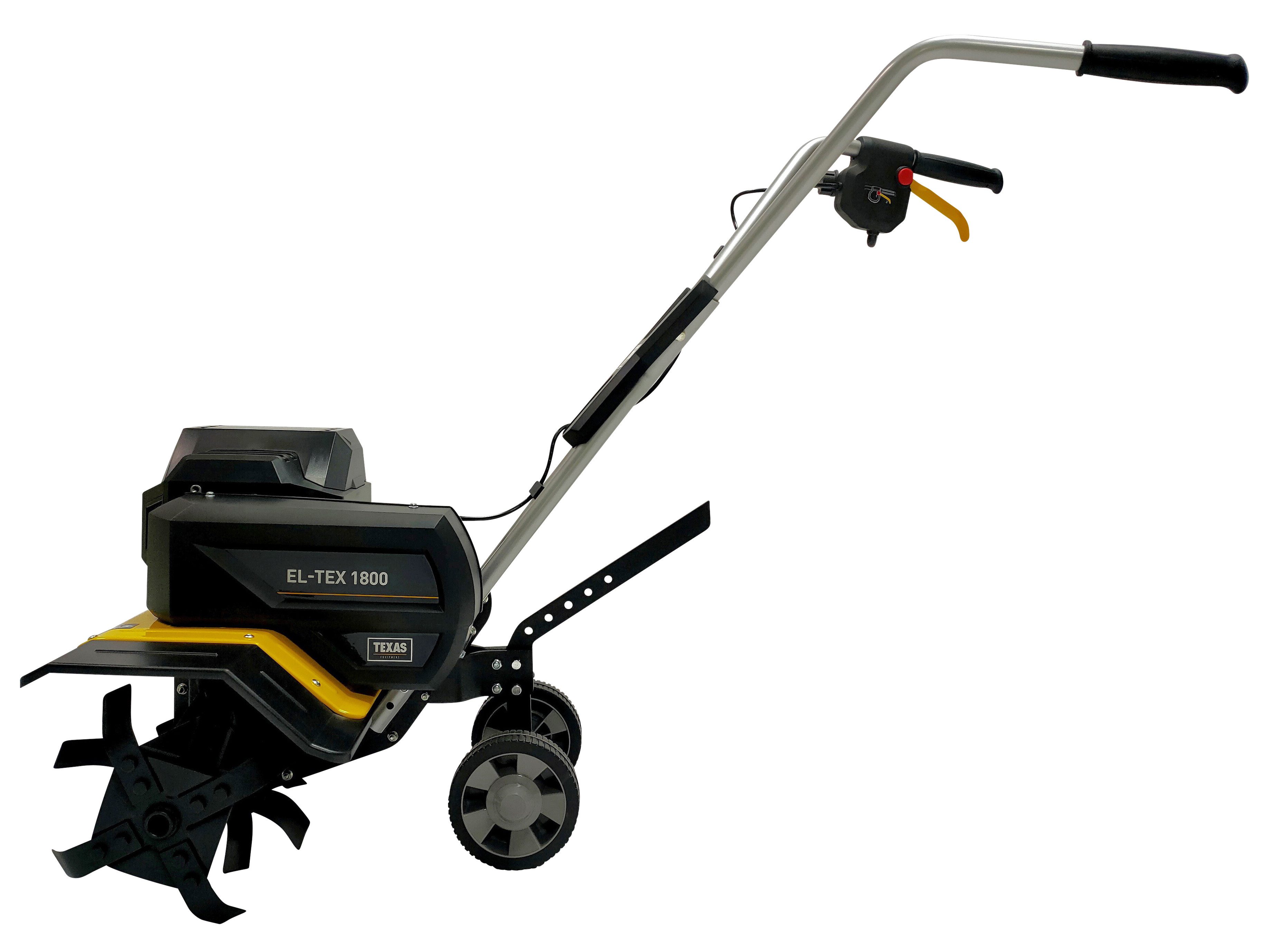 Texas Elektromotorhacke El-TEx1800, 60 cm Arbeitsbreite, 1800 Watt, kraftvoll, leicht und ideal für den Gemüsegarten