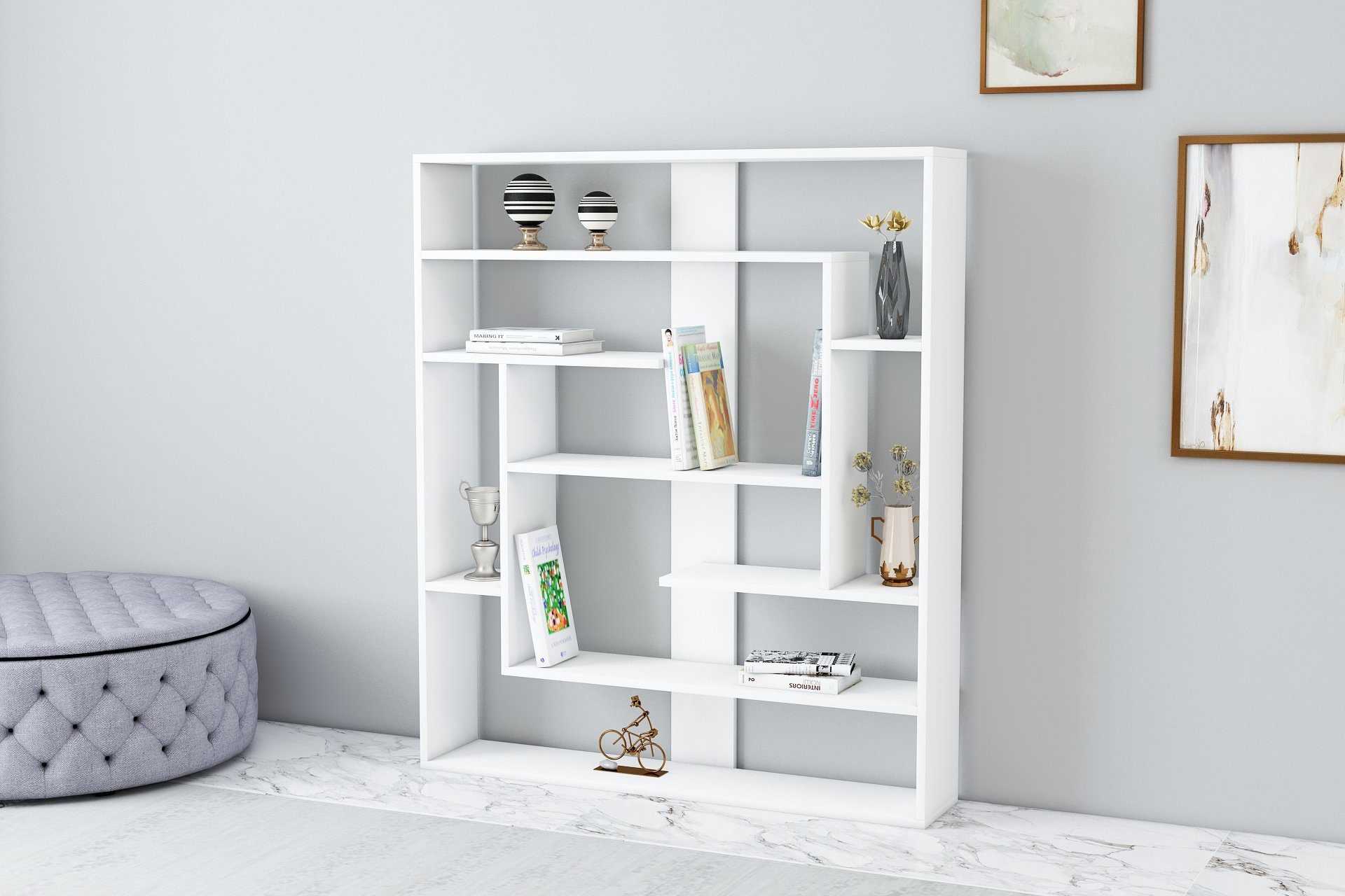 DEMA Home Standregal Bücherregal Poseidon, Raumteiler