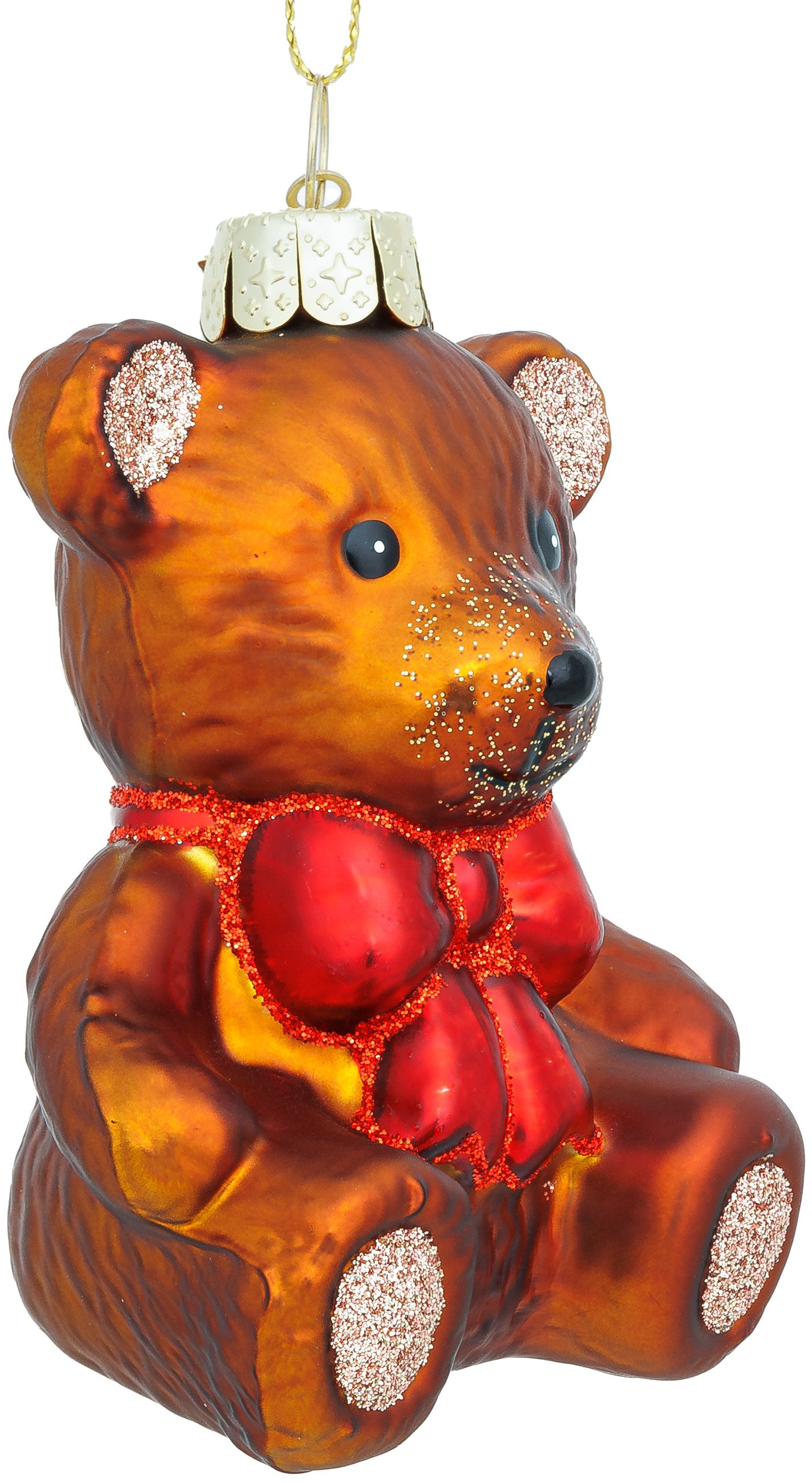SIKORA Weihnachtsbaumkugel Teddy Bär Besondere Weihnachtskugel Glas Anhänge günstig online kaufen