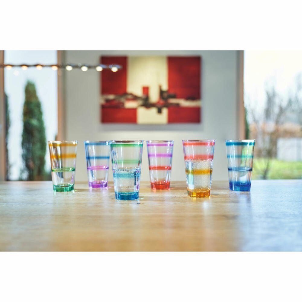 LEONARDO Glas Event Trinkgläser 240 ml 6er Set, Glas, Stapelbar aufgrund praktischer Form