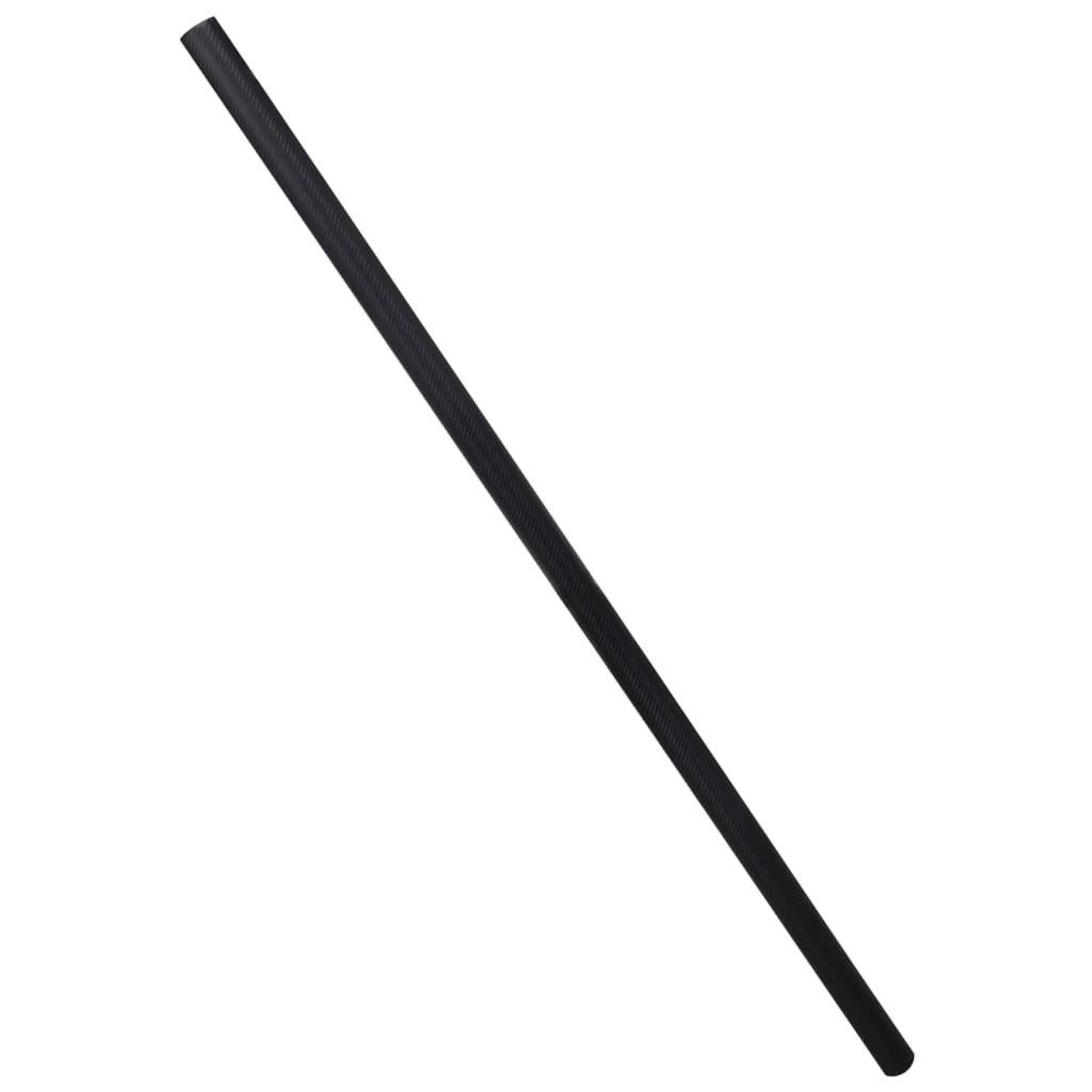 vidaXL Aufkleber Autofolien 2 Stk. 3D Schwarz 100x150 cm, (2tlg)