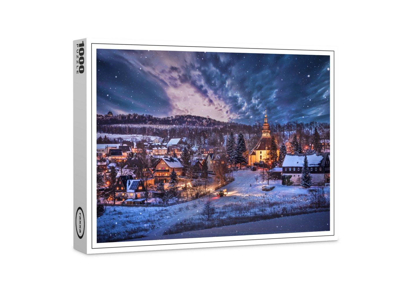 raxxa Puzzle Premium-Puzzle "Das Weihnachtsdorf Seiffen", FSC®, 1000 Puzzleteile