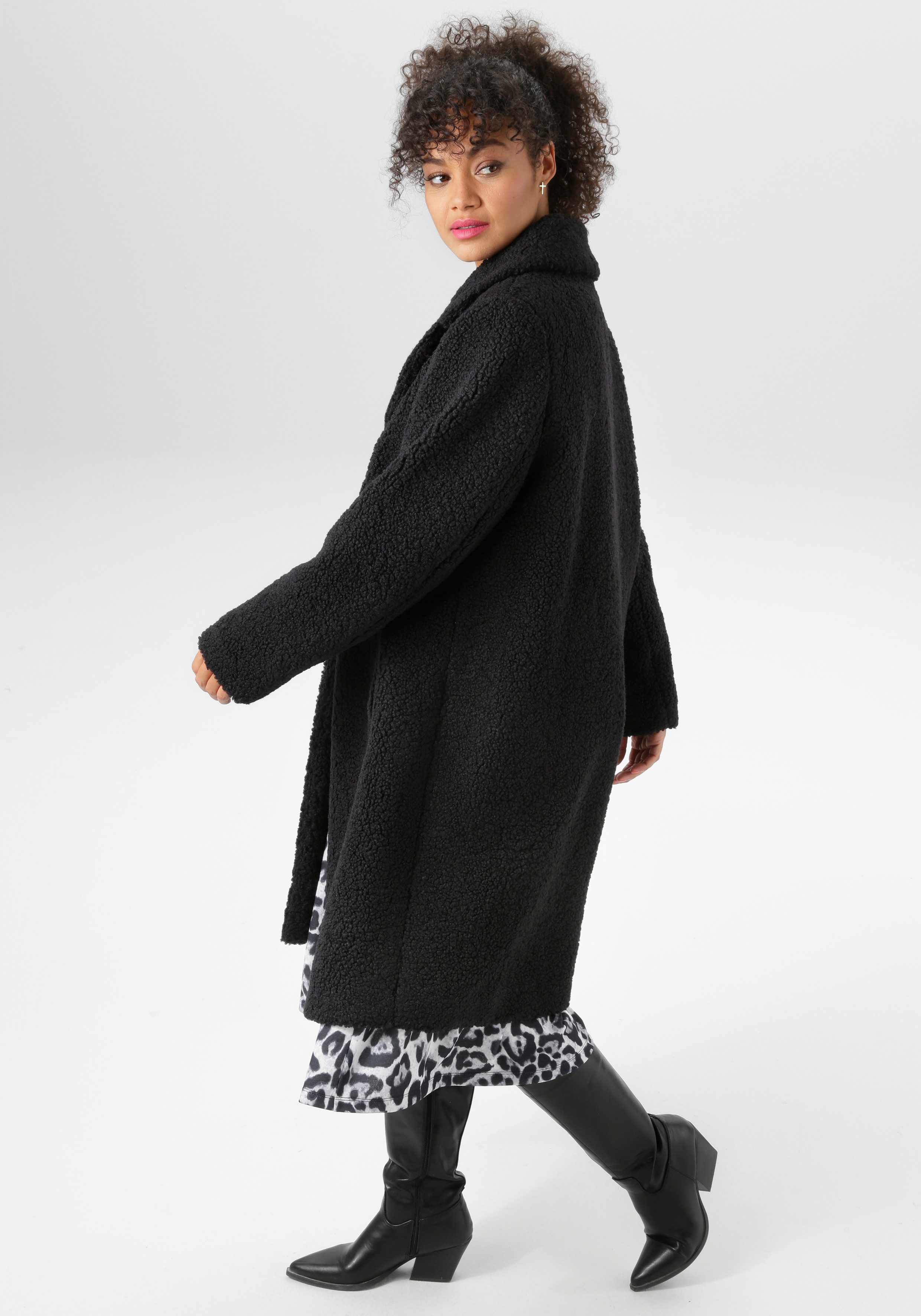 Aniston PLUS Fellimitatjacke in Plüsch-Optik - günstig online kaufen