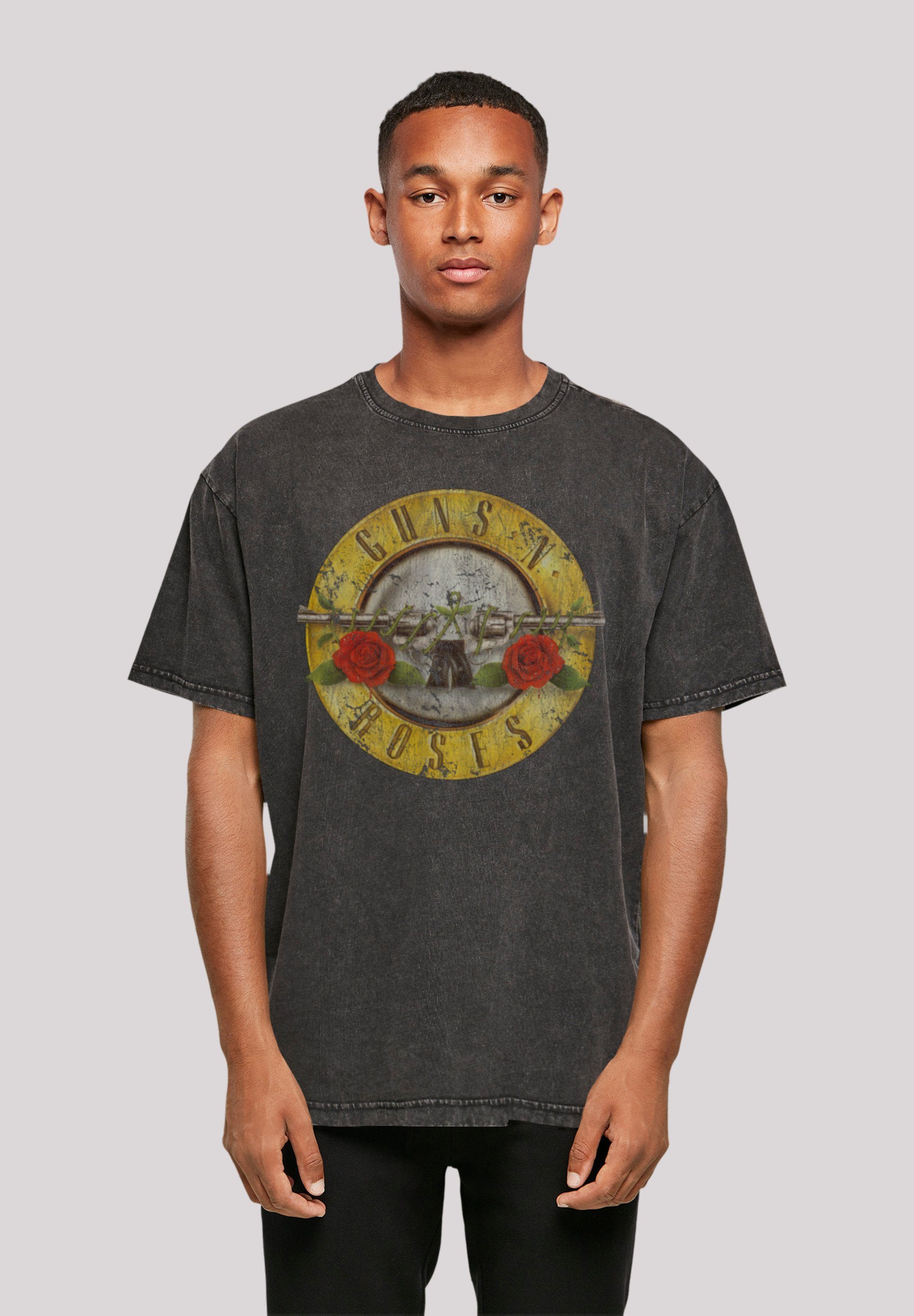 F4NT4STIC T-Shirt Guns 'n' Roses Vintage Classic Logo Black Print schwarz