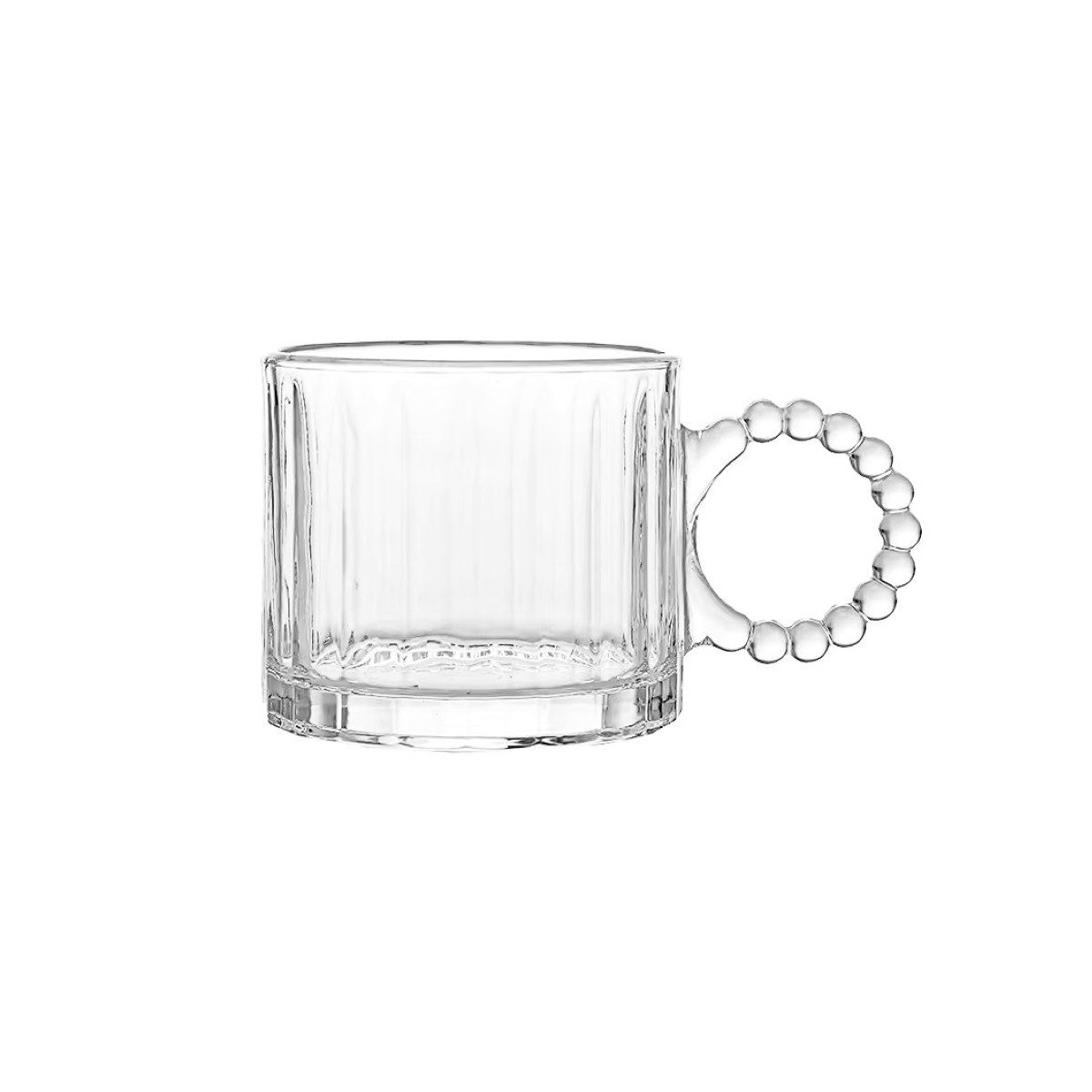 Sunay Gläser-Set 6 teilig mit eleganten Henkeln 300 ml - modern & stilvoll, 6-tlg., Glas, 6-teilig, 300 ml