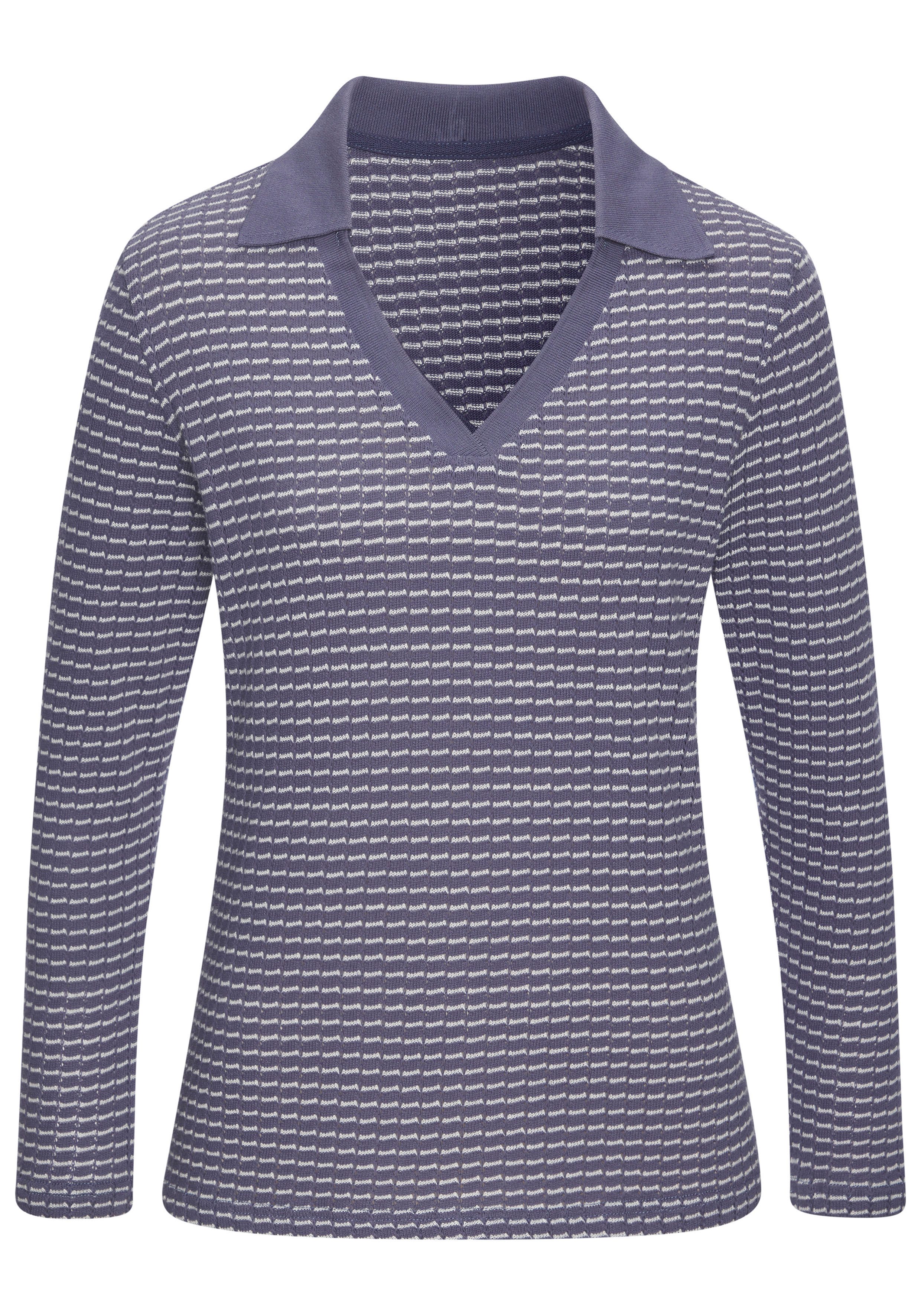 Vivance Langarm-Poloshirt aus strukturierter Strickqualität schöne Strick-Qualität. € 29,99