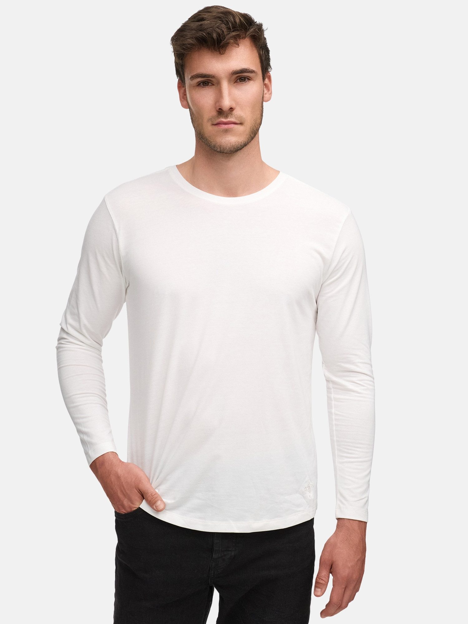 Tazzio Rundhalspullover Langarmshirt E108 (Packung, 2-tlg) Langarm, Rundhal günstig online kaufen