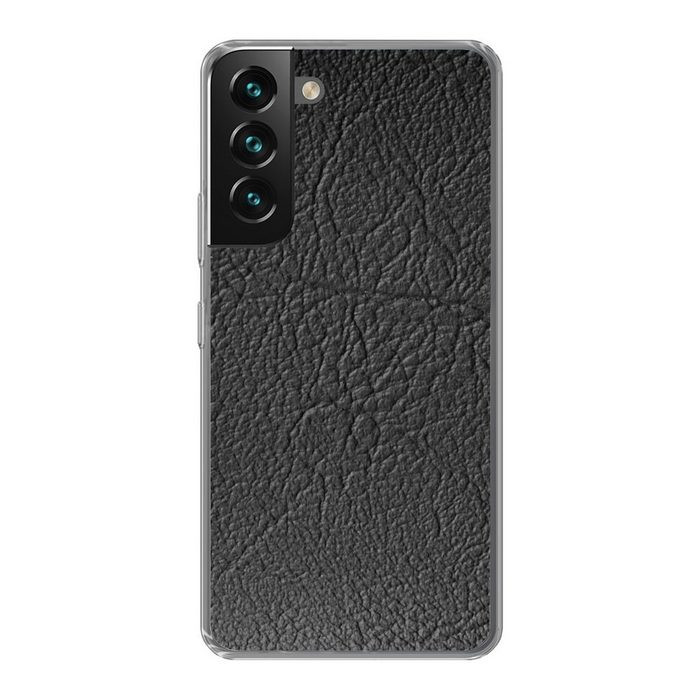MuchoWow Handyhülle Leder - Lederoptik - Grün - Blau Phone Case Handyhülle Samsung Galaxy S22+ Silikon Schutzhülle
