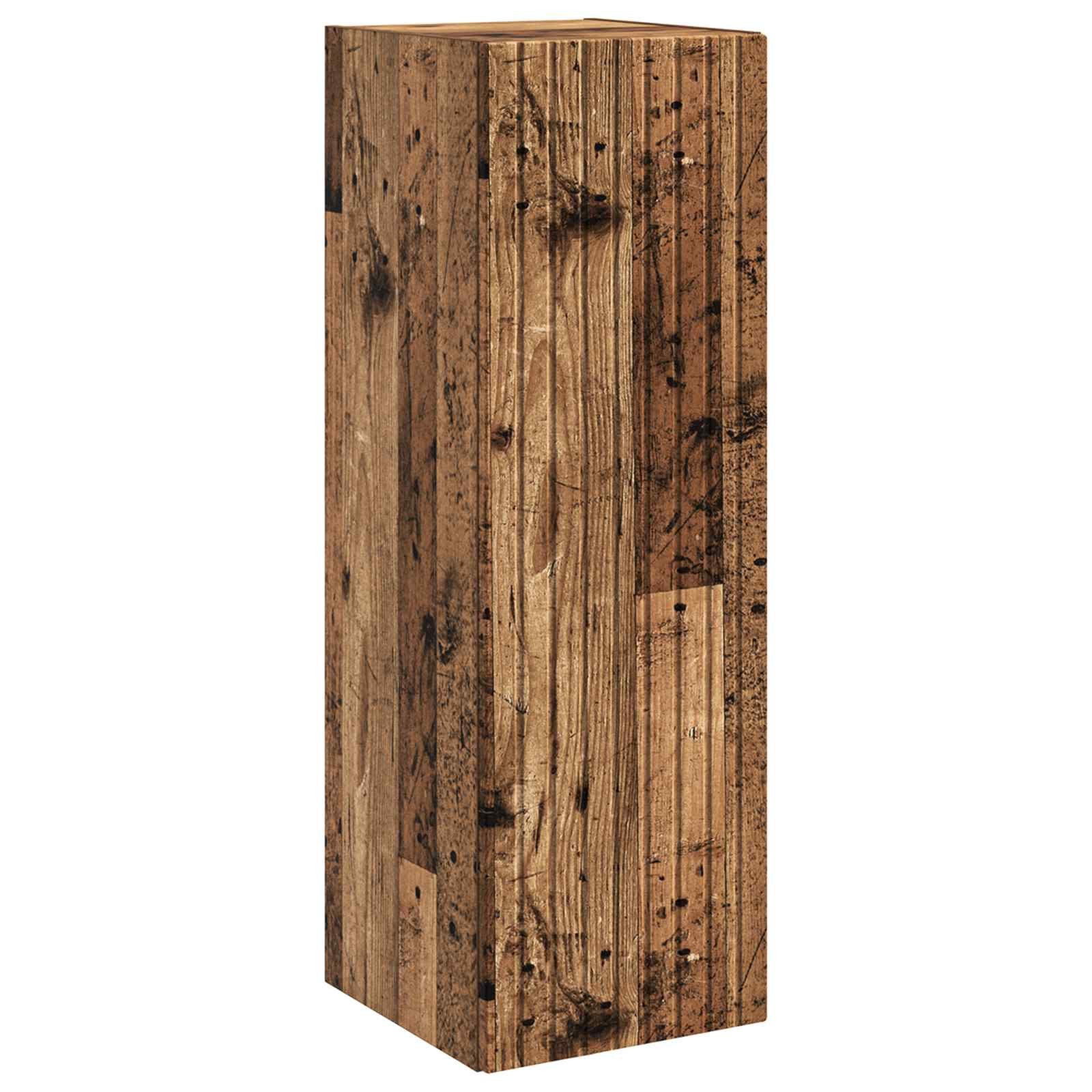vidaXL Badezimmerspiegelschrank Wandmontierter Badezimmerschrank Altholz 33 x 34,5 x 100 cm (1-St)