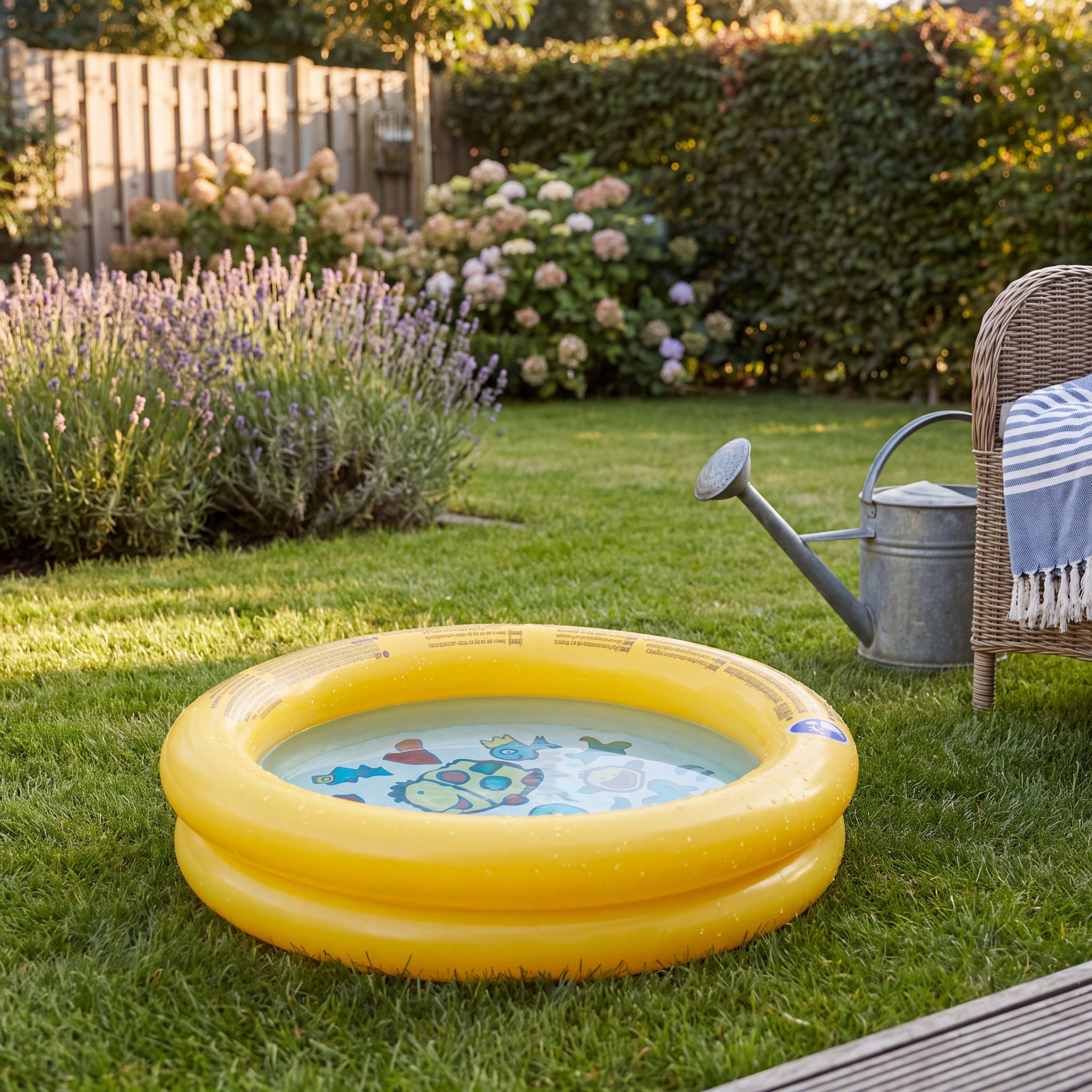 SunClub Planschbecken Kinderpool 61x12,5 cm, (Einzelpack, 1-tlg., aufblasbares Kinderbecken), Baby Planschbecken mit Tiermotiv – Bild 4 von 5
