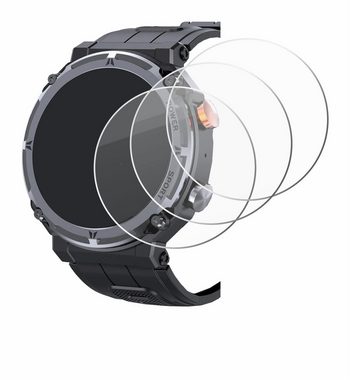 BROTECT Panzerglas für bedee Smartwatch 1.39", Displayschutzglas, 3 Stück, Schutzglas Echtglas 9H Härte HD-Clear