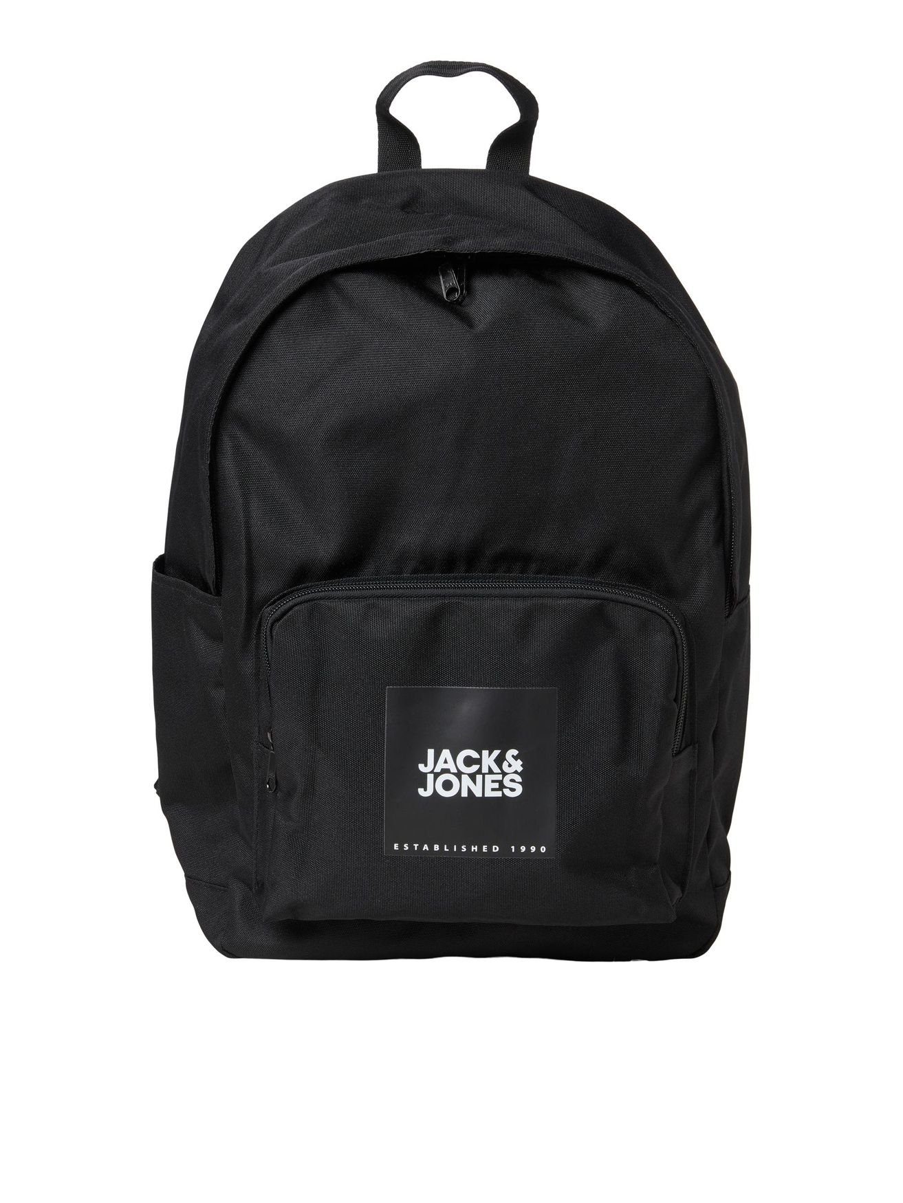 Jack & Jones Rucksack Rucksack 2 Fächer Backpack Ranzen mit Laptop Fach JACBACK, 5086 in Schwarz