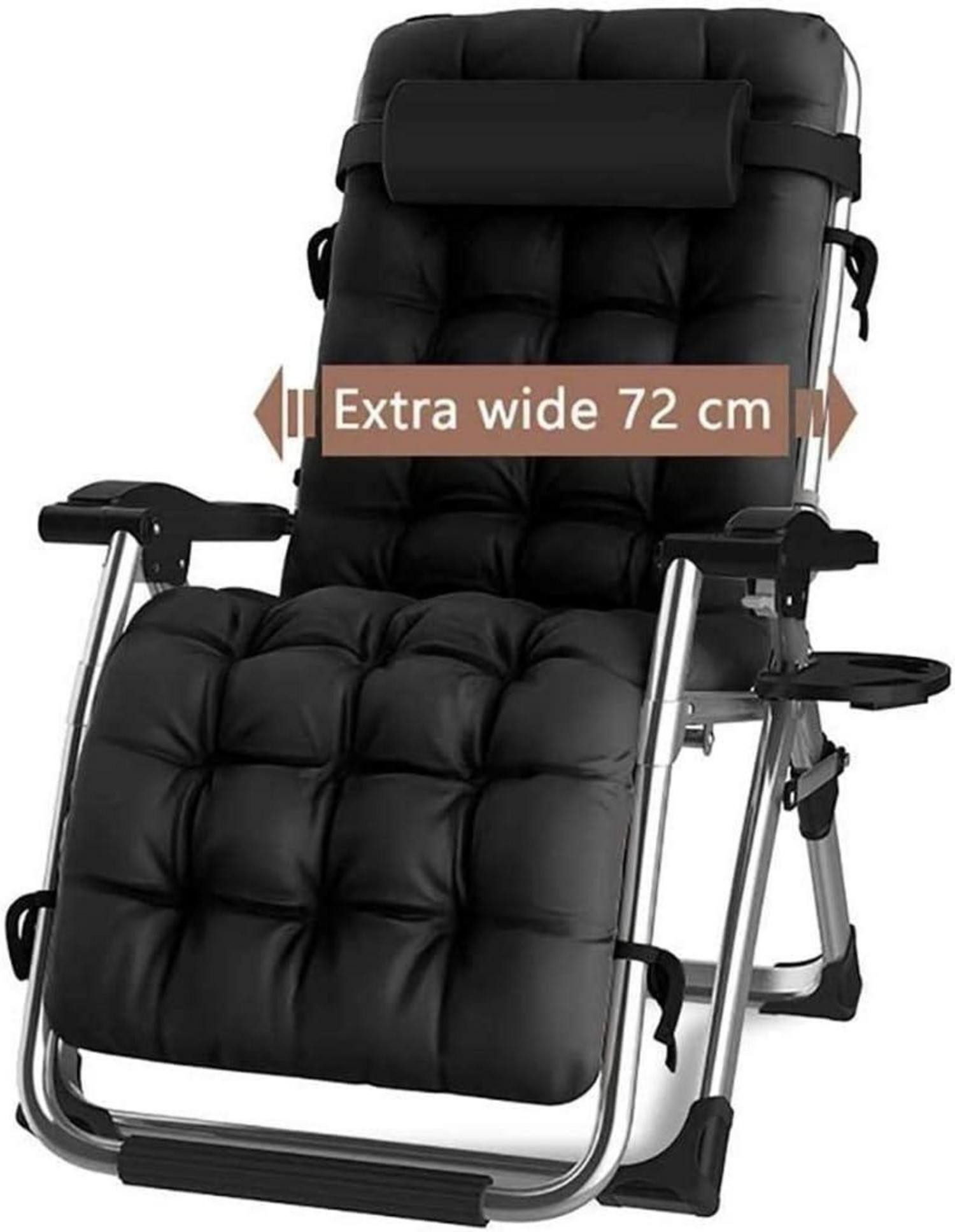 DQCHAIR Gartenliege Sonnenliege Klappbar Liegestuhl 200kg günstig online kaufen