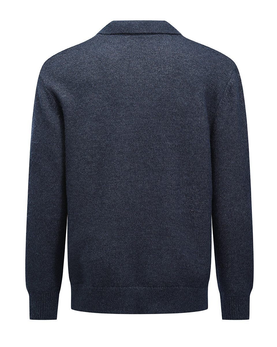 Allthemen Strickpullover mit grober Strickstruktur Uni Pullover günstig online kaufen