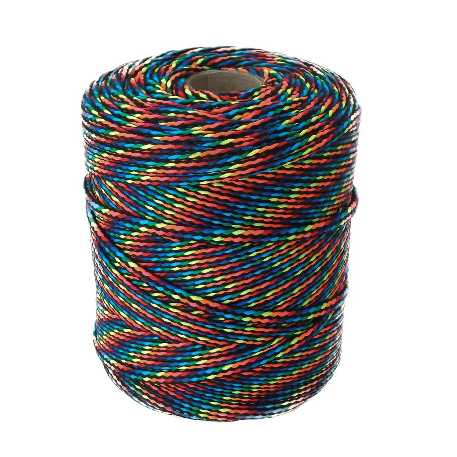 maDDma 100m Polyester-Schnur Kordel 4mm, mehrfarbig, günstig online kaufen
