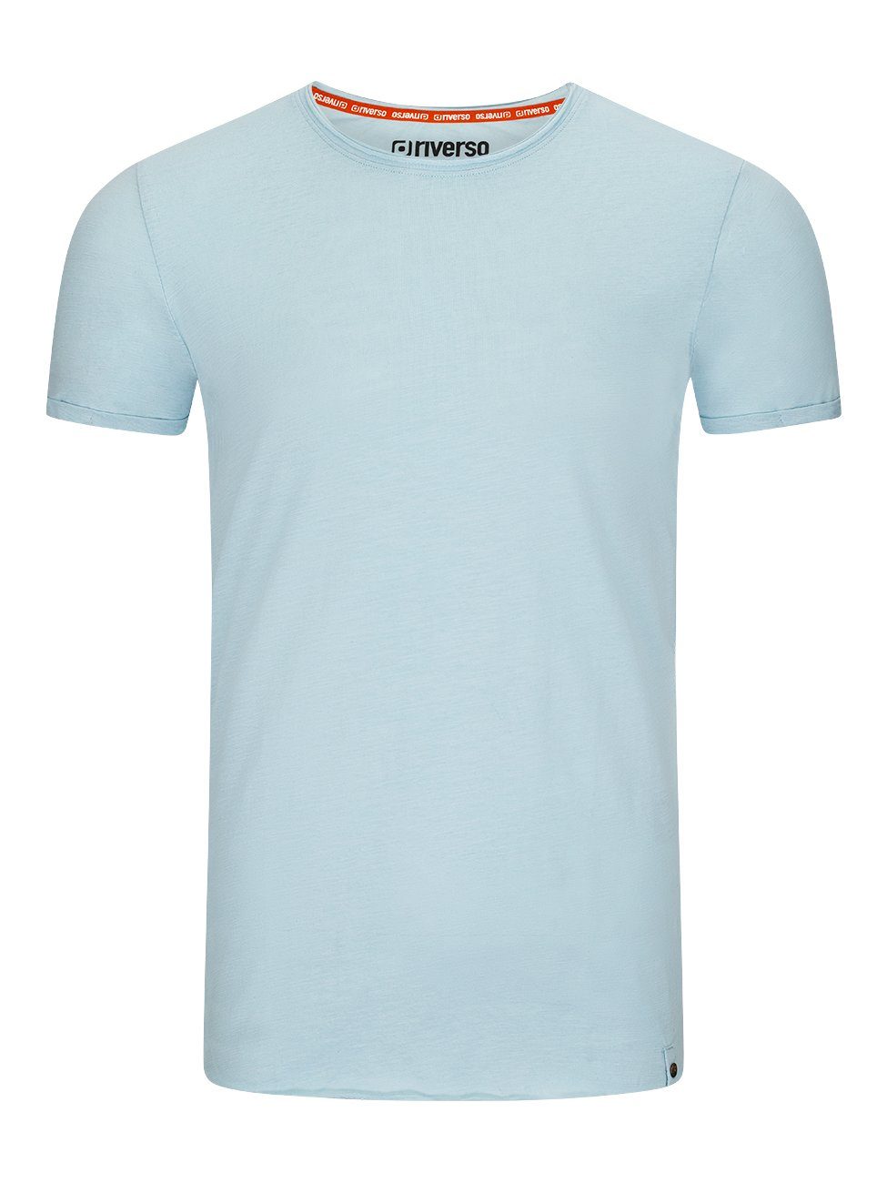 riverso T-Shirt RIVJonas Baumwolle 100% (4-tlg) Light O-Neck (19200) Blue