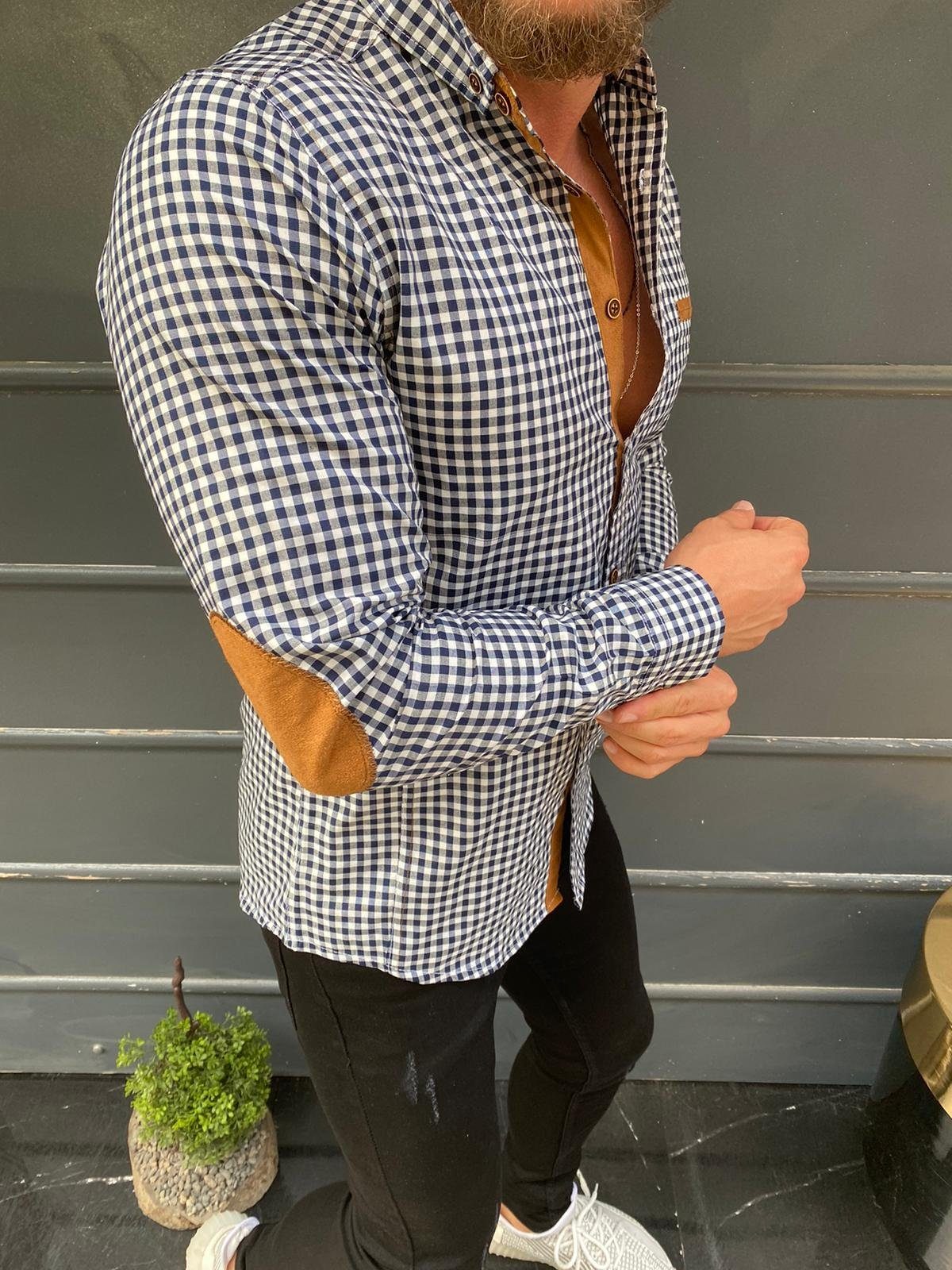 Megaman Jeans Langarmhemd MEGAMAN Herren Hemd Kariert günstig online kaufen