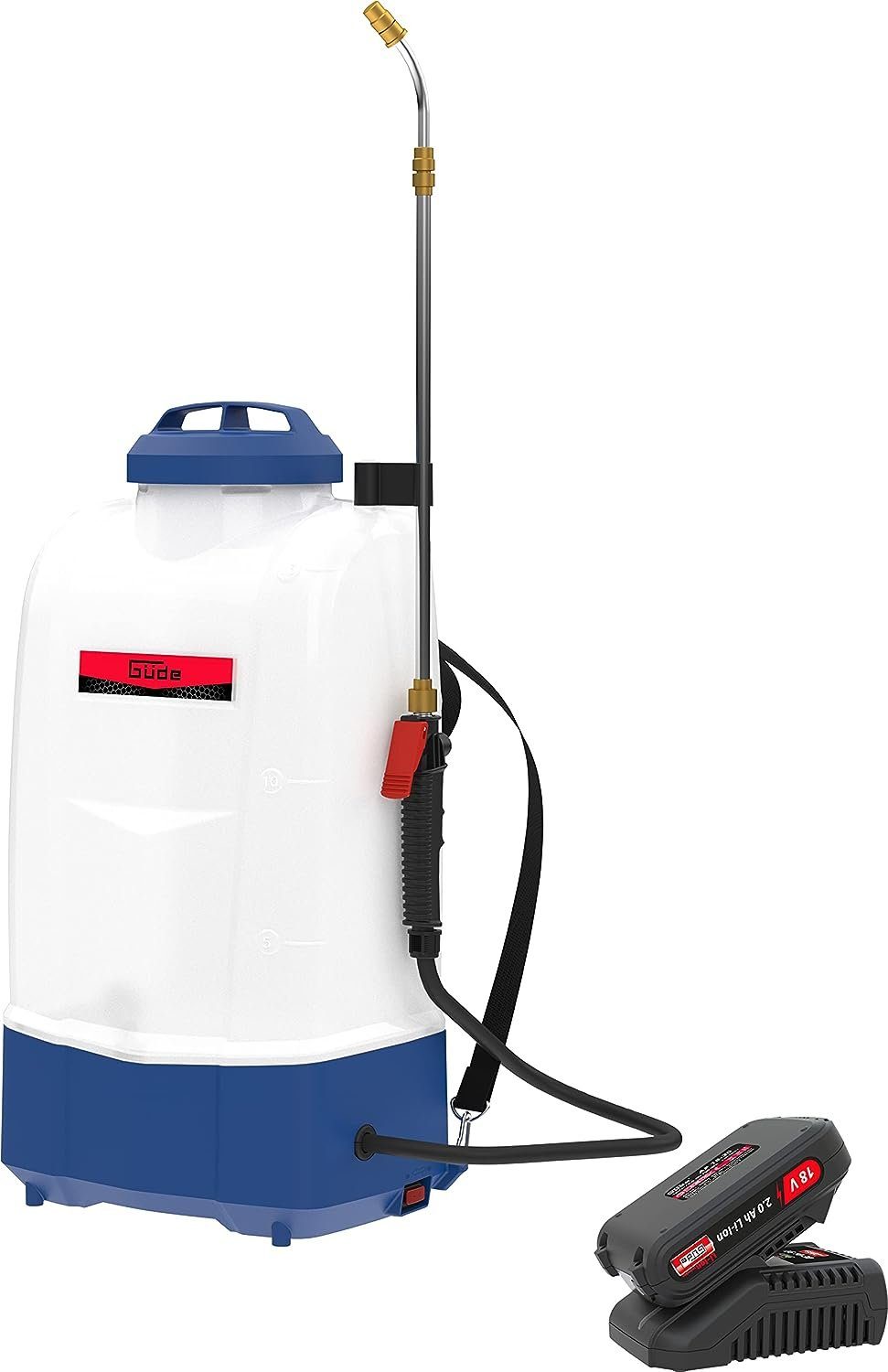 Akku-Drucksprühgerät Güde Akku Rückensprühgerät SG 18-201-23 R (18 V, 15 l Tank, Teleskop
