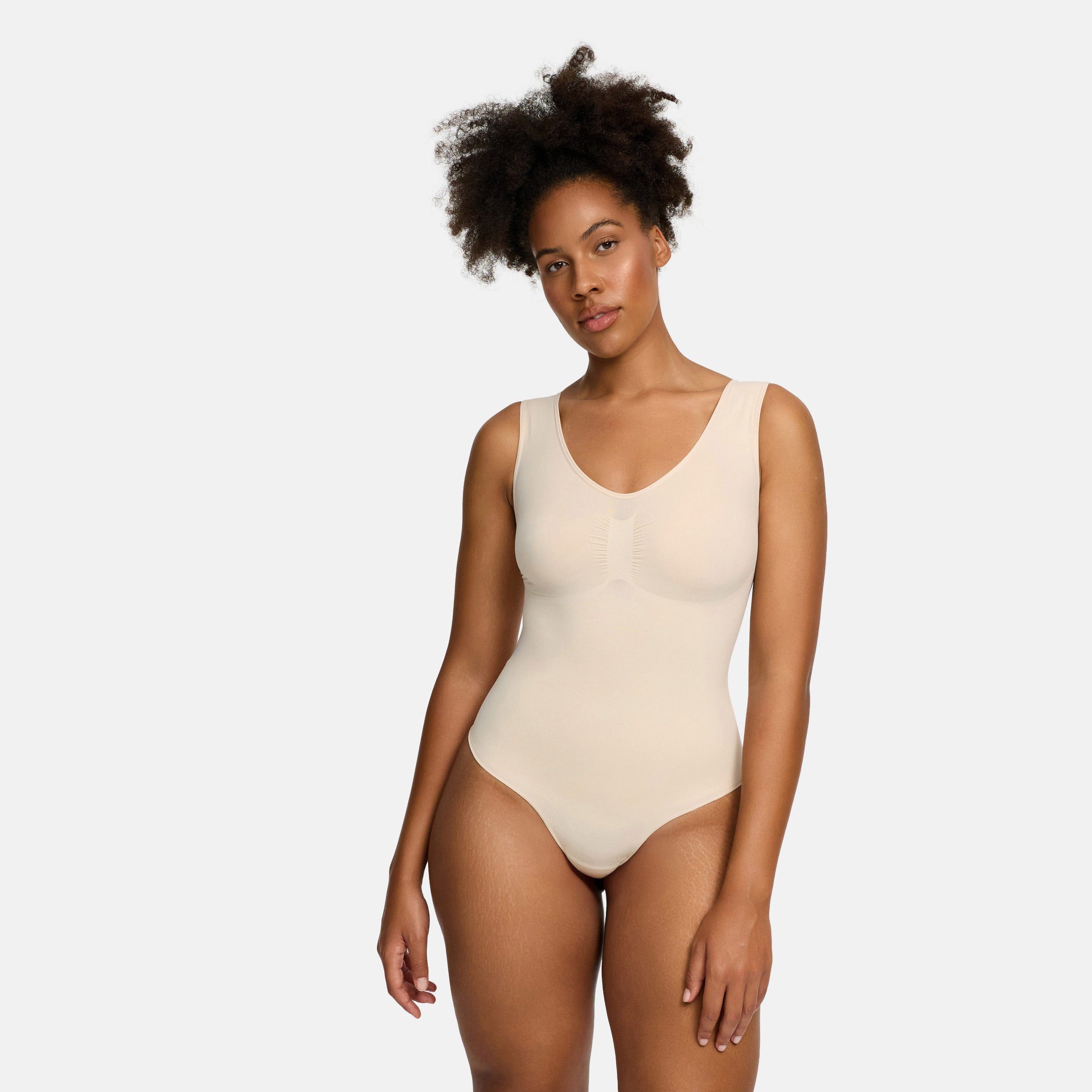 Shaping-Body Tank Bodysuit Sculpting Shapewear mit Slip-Sand-4XL