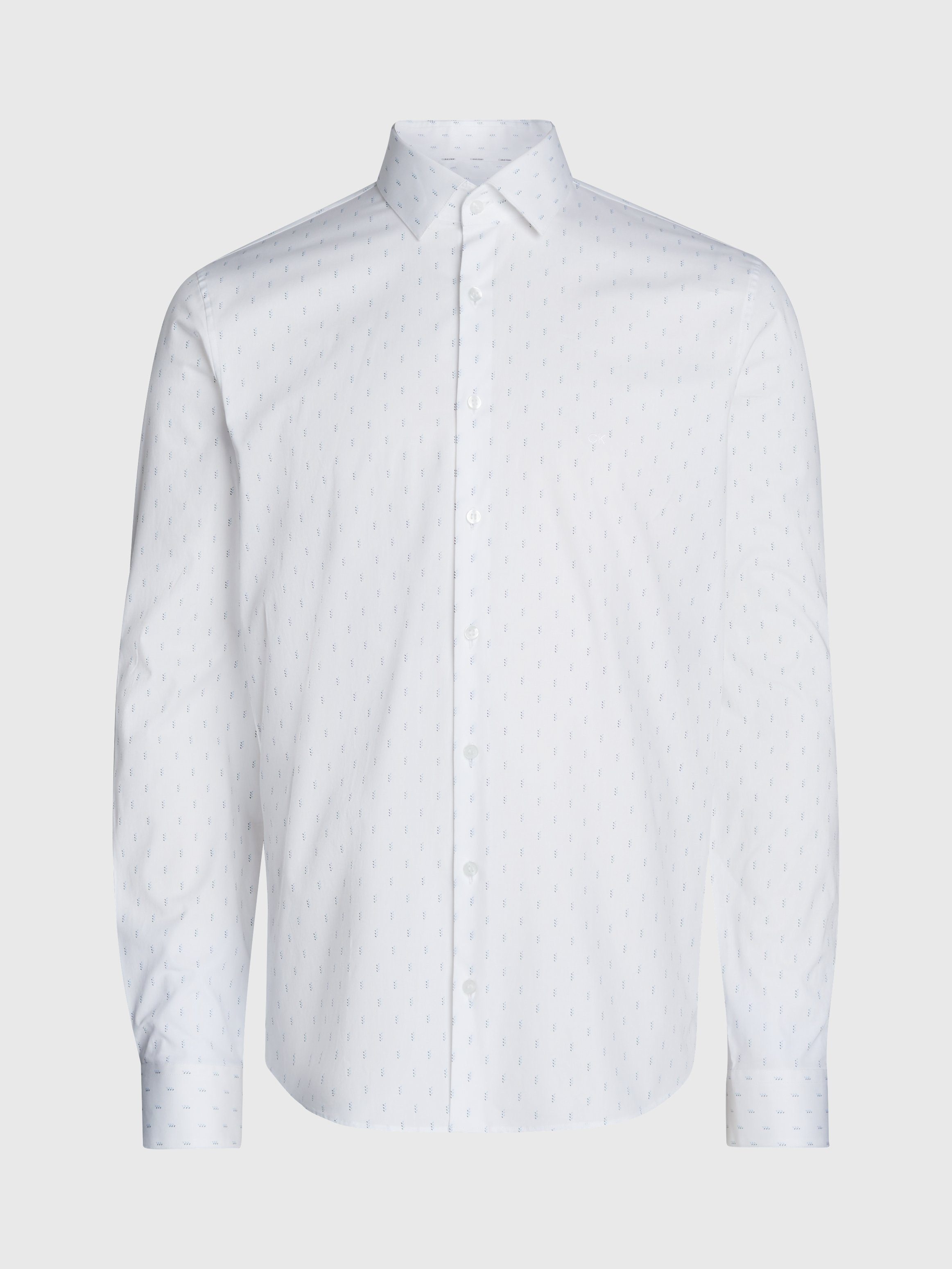 Calvin Klein Kurzarmhemd POPLIN LEAF PRINT SLIM SHIRT