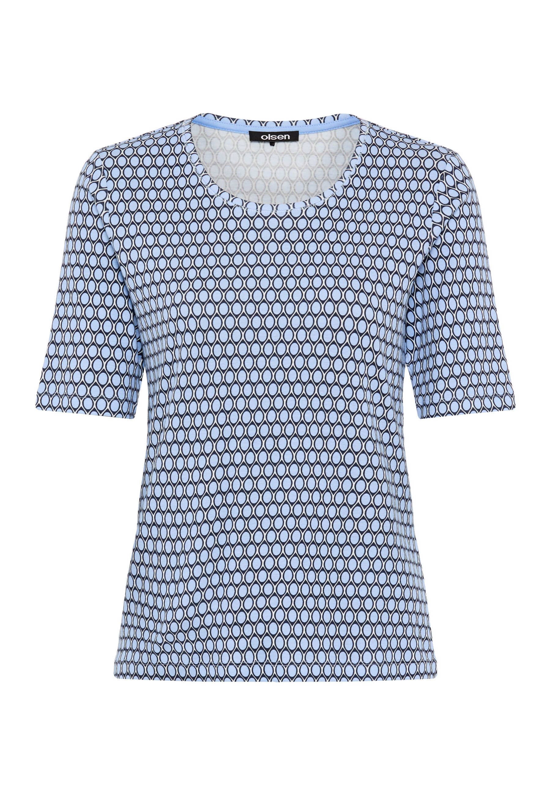 Olsen Shirt mit Allover-Dessin