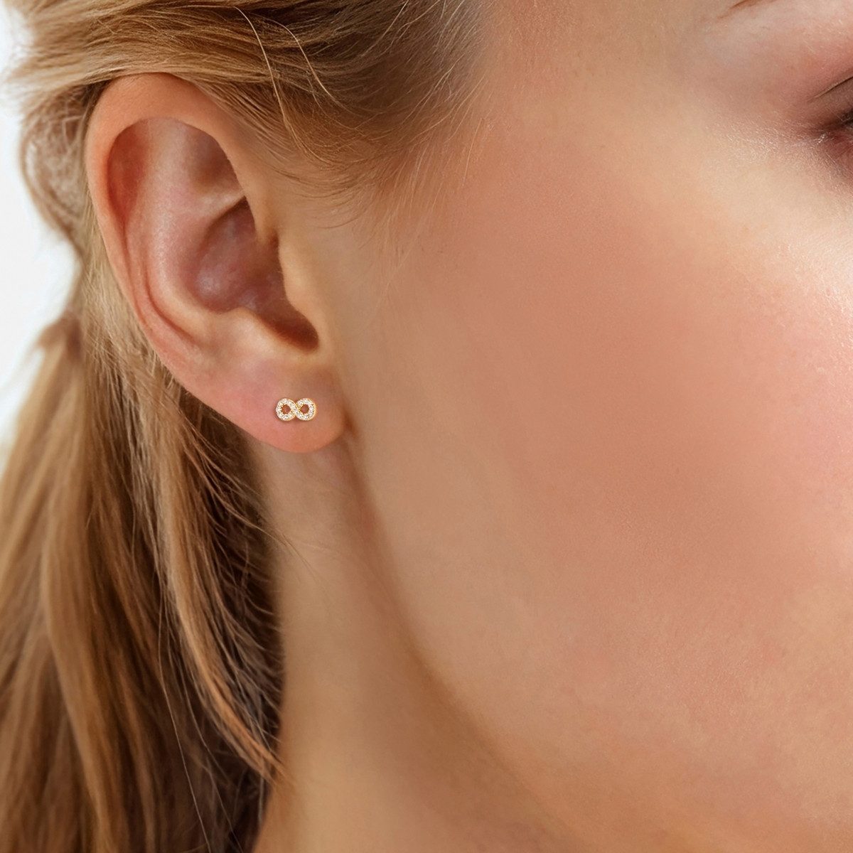 Rafaela Donata Paar Ohrstecker Blume silber, Blume günstig online kaufen