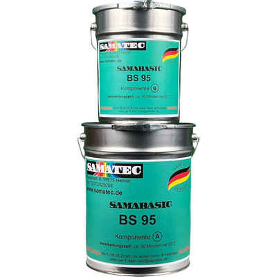 Samatec Harzfarbe Bodenbeschichtung Garagenfarbe BS95 Bodenfarbe 2K Epoxidharz inkl. VSK, matt, weichmacherbeständig, hochbelastbar, lösemittelfrei