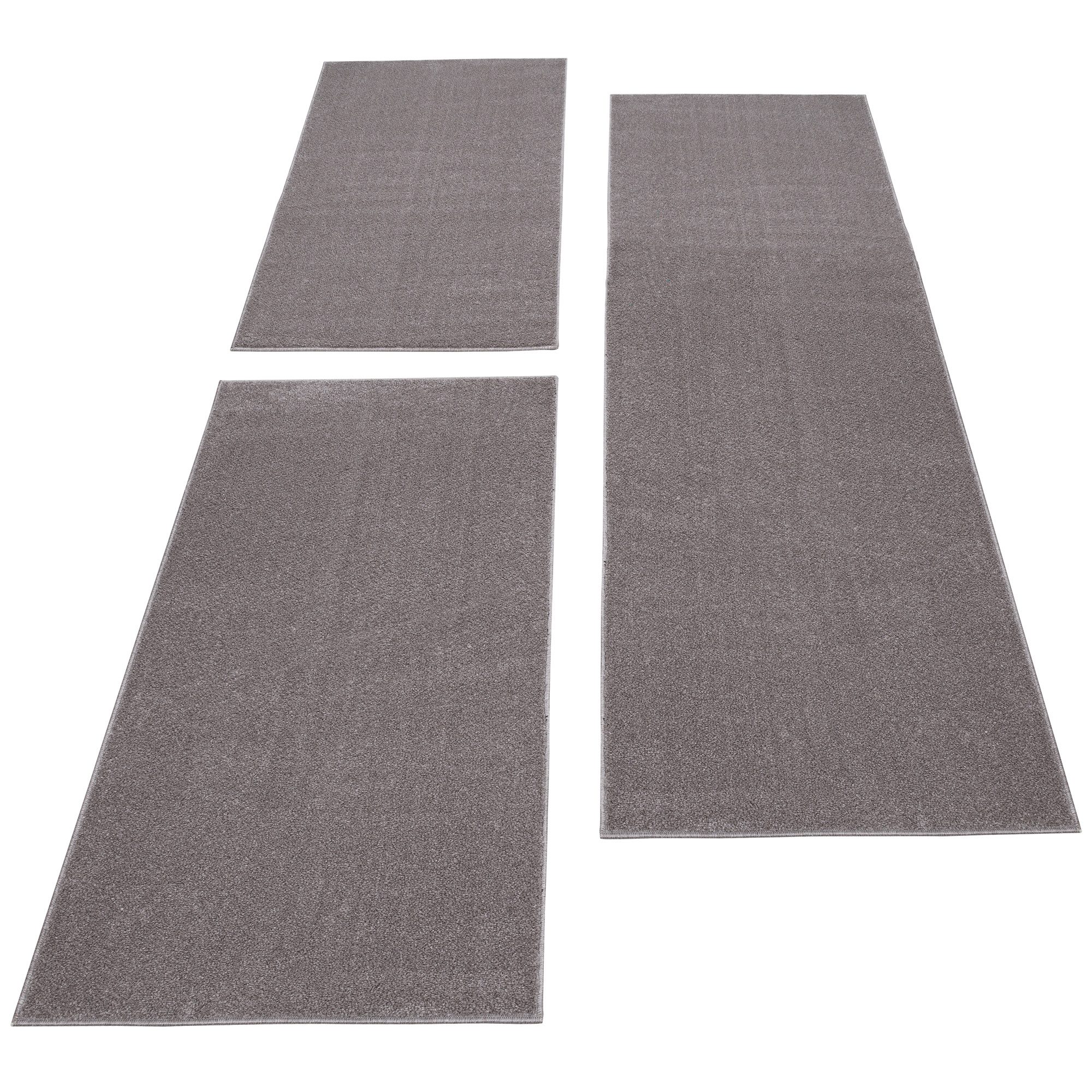 Carpettex Kurzflor-Bettumrandung Unicolor - Einfarbig, Höhe günstig online kaufen
