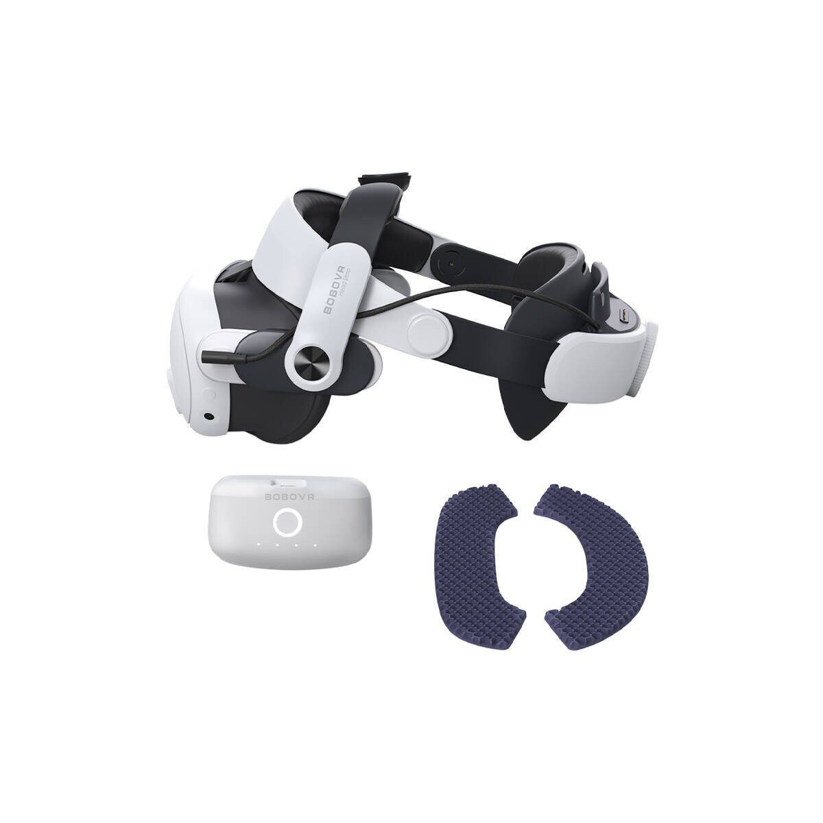 BOBOVR VR Brillen-Halterung BOBOVR M3 Pro Kopfband mit Akku für Quest 3 / 3S