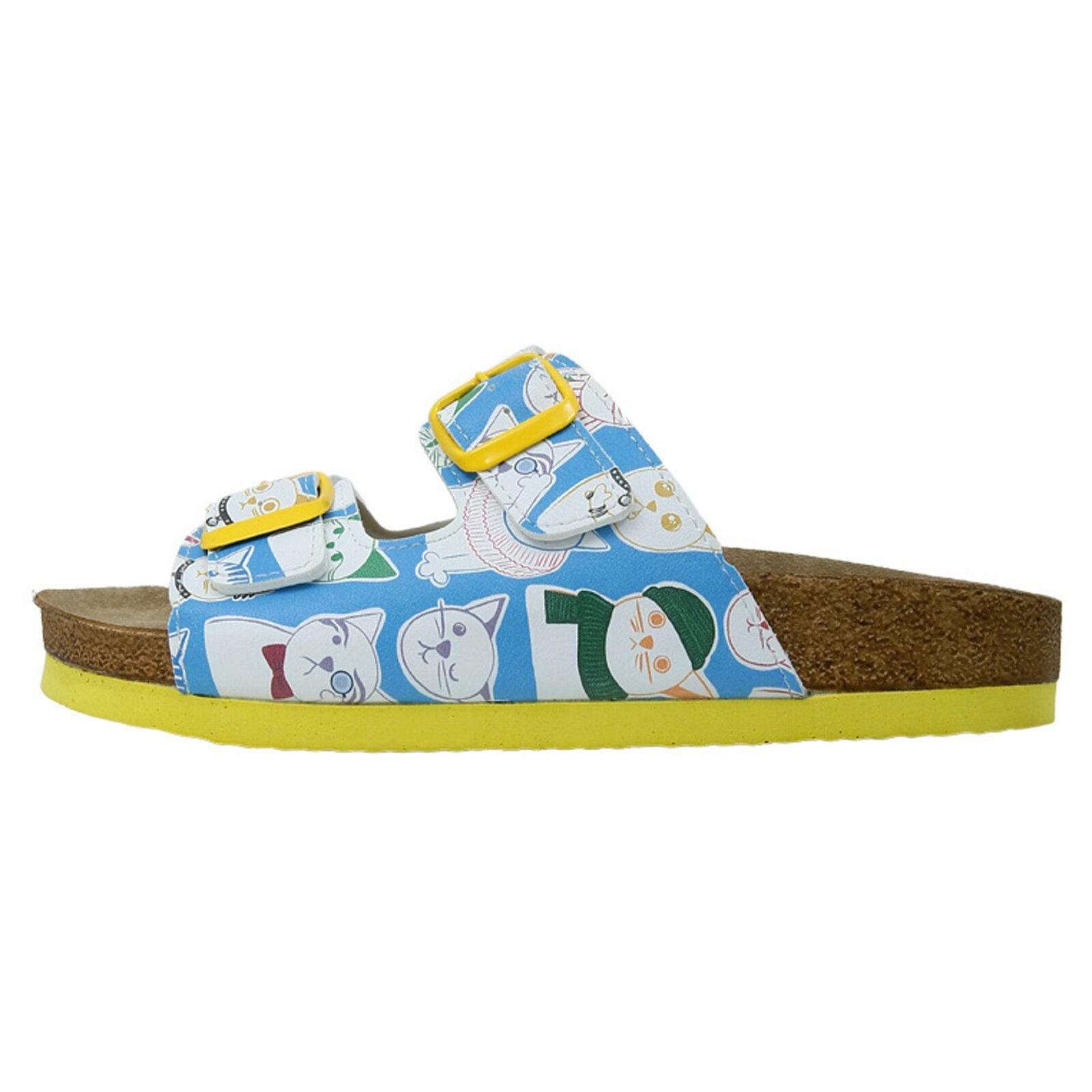 DOGO Stella Pantolette Aeroplanes Damen Sandalen, Stella Pantolette Pantolette Handgefertigt