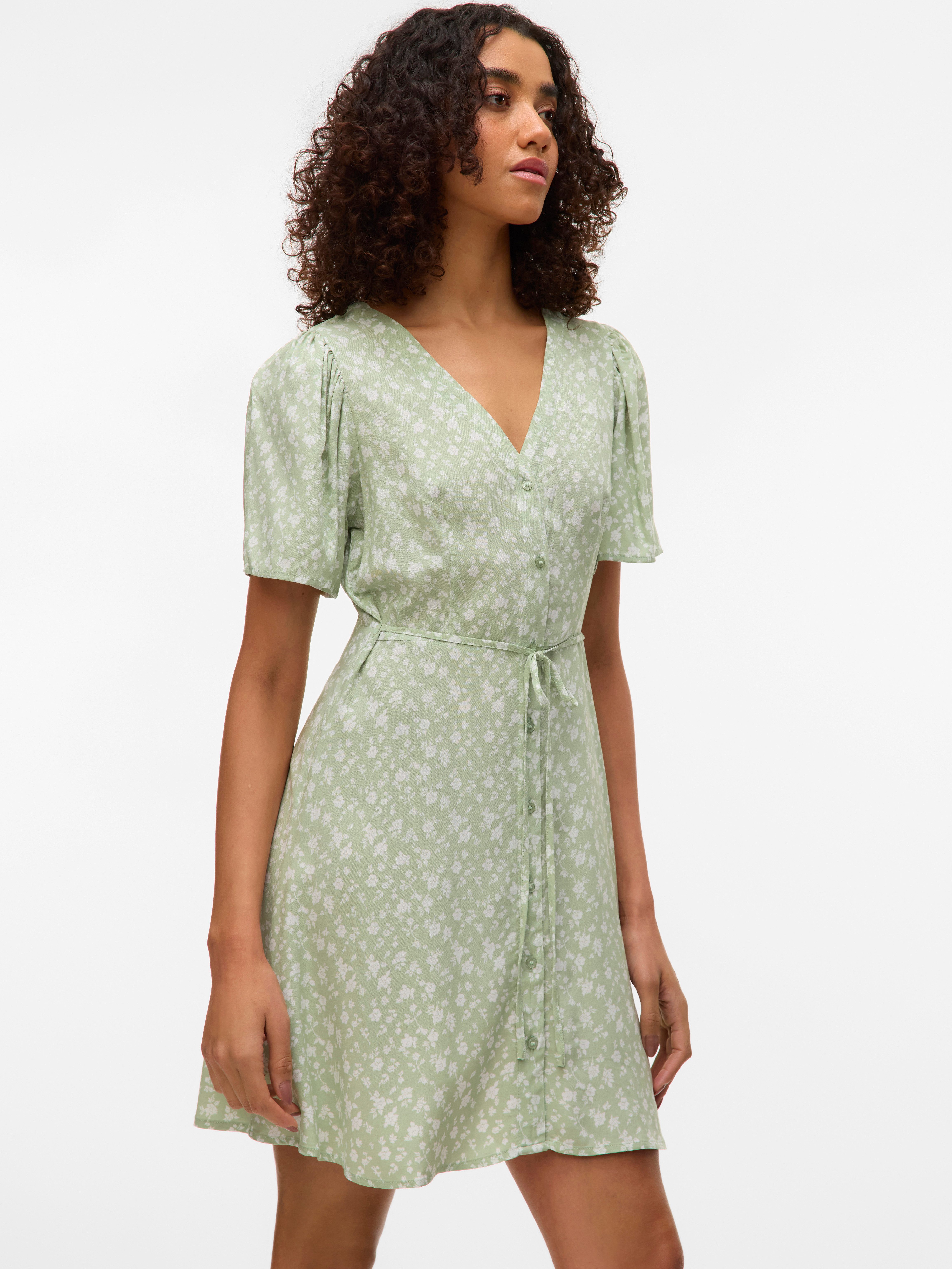 Vero Moda Minikleid VMALBA SS SHORT DRESS WVN NOOS Viskose, regular fit günstig online kaufen